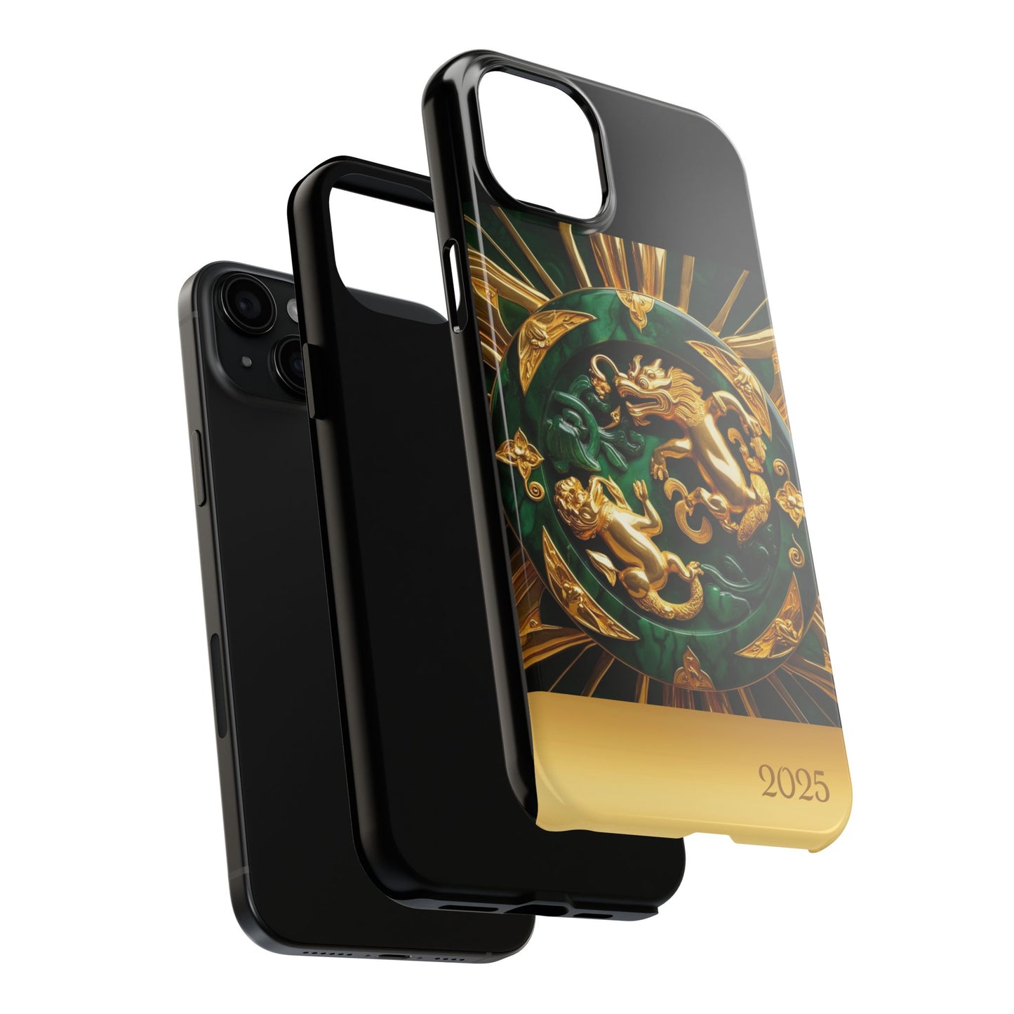 Luxurious Zodiac Phone Case, Tough Phone Cover, 2025 Design, Fierce Animal Motif, Unique Gift for Astrology Lovers