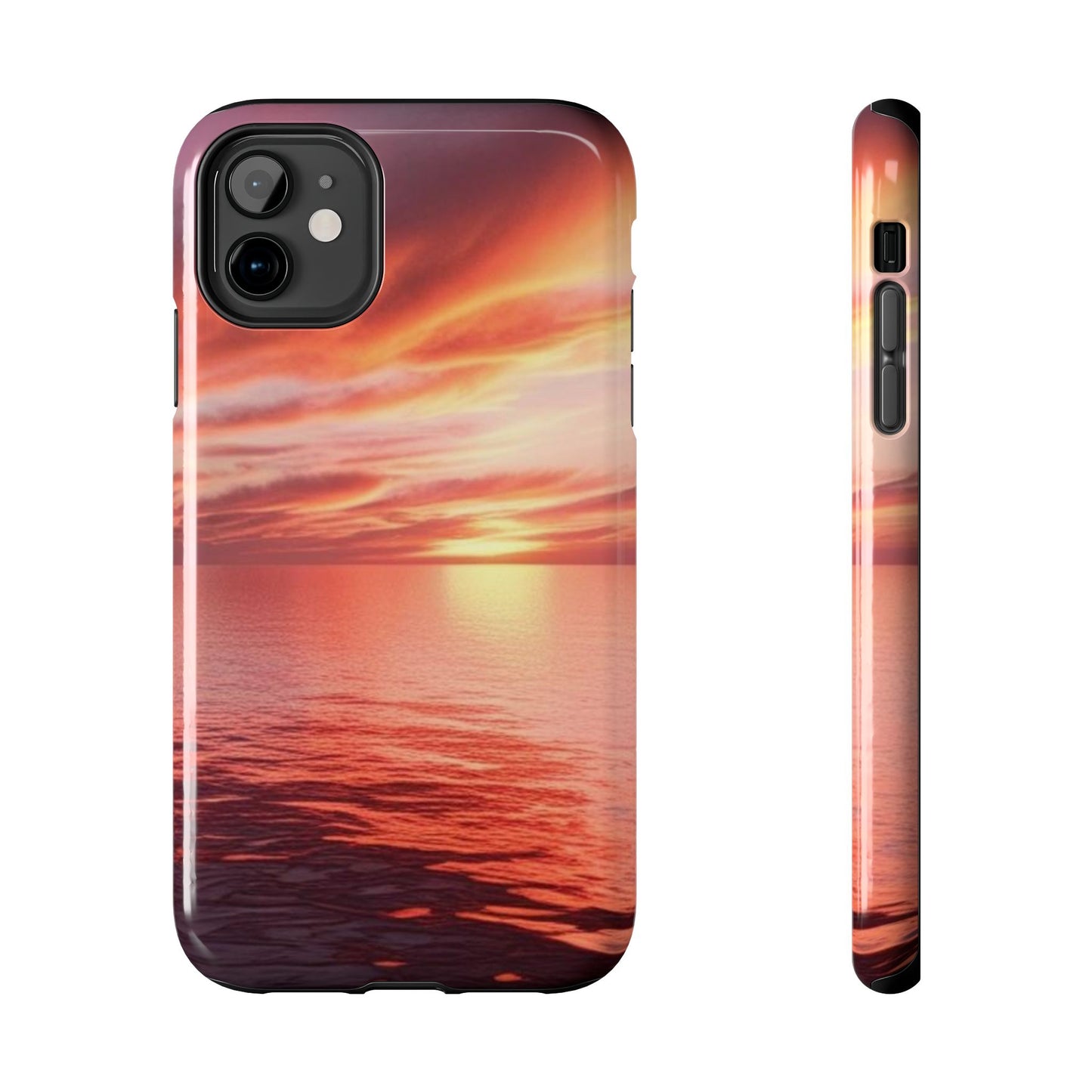 Sunset Serenity Tough Phone Cases - Durable Protection for Nature Lovers
