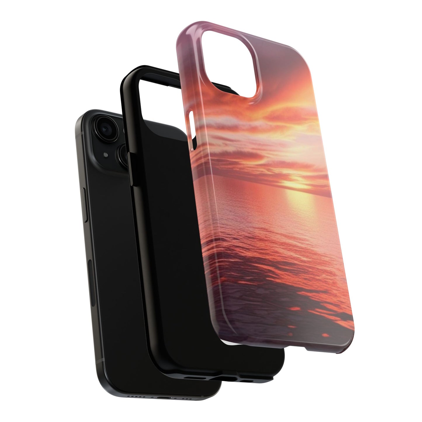 Sunset Serenity Tough Phone Cases - Durable Protection for Nature Lovers