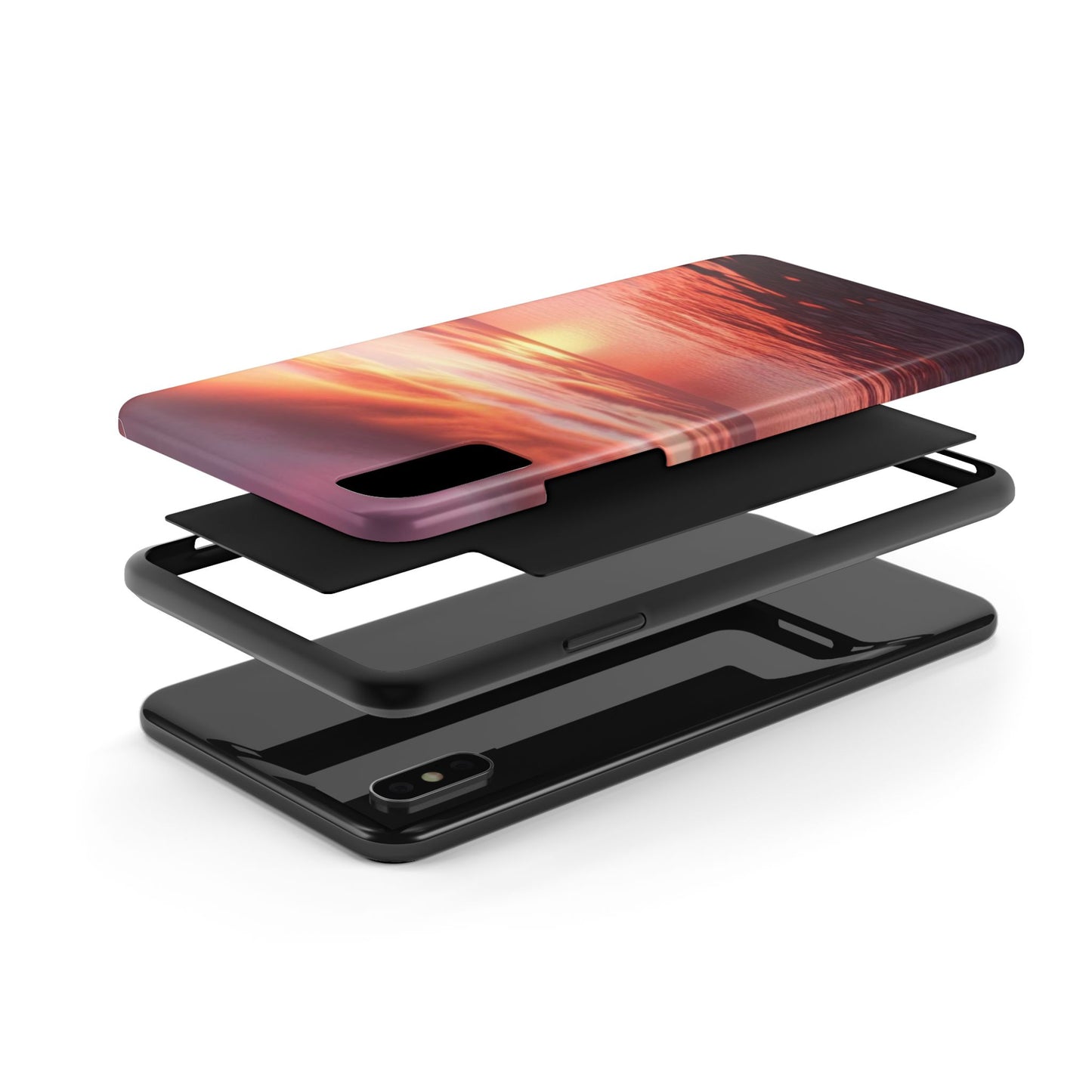 Sunset Serenity Tough Phone Cases - Durable Protection for Nature Lovers