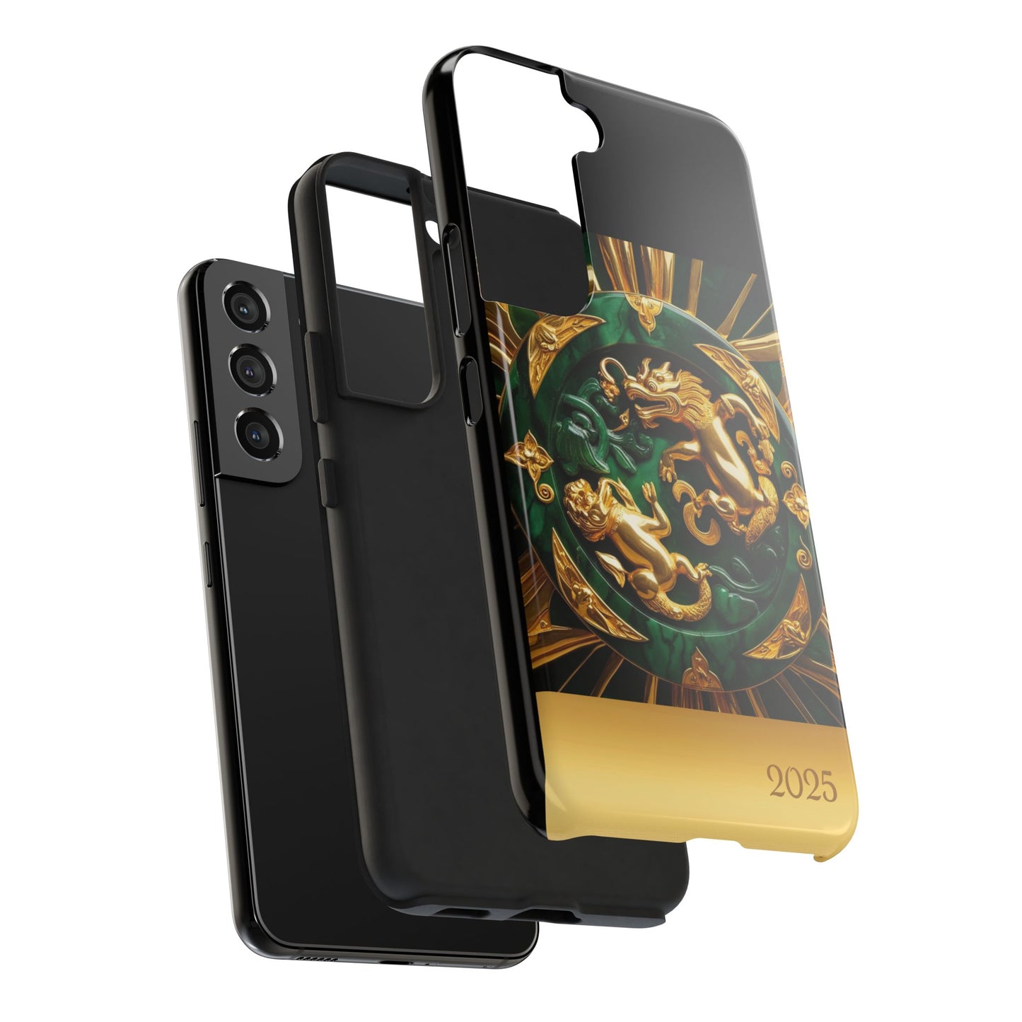 Luxurious Zodiac Phone Case, Tough Phone Cover, 2025 Design, Fierce Animal Motif, Unique Gift for Astrology Lovers