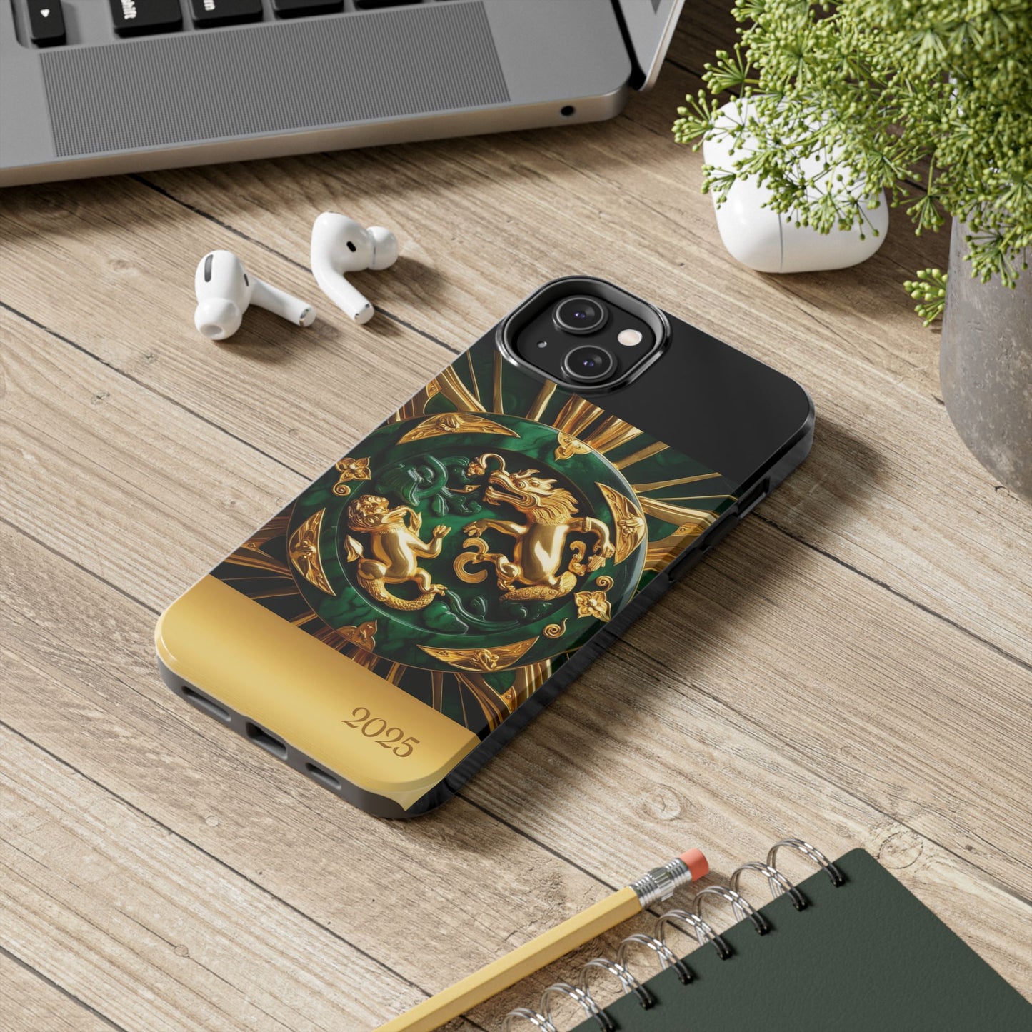 Luxurious Zodiac Phone Case, Tough Phone Cover, 2025 Design, Fierce Animal Motif, Unique Gift for Astrology Lovers