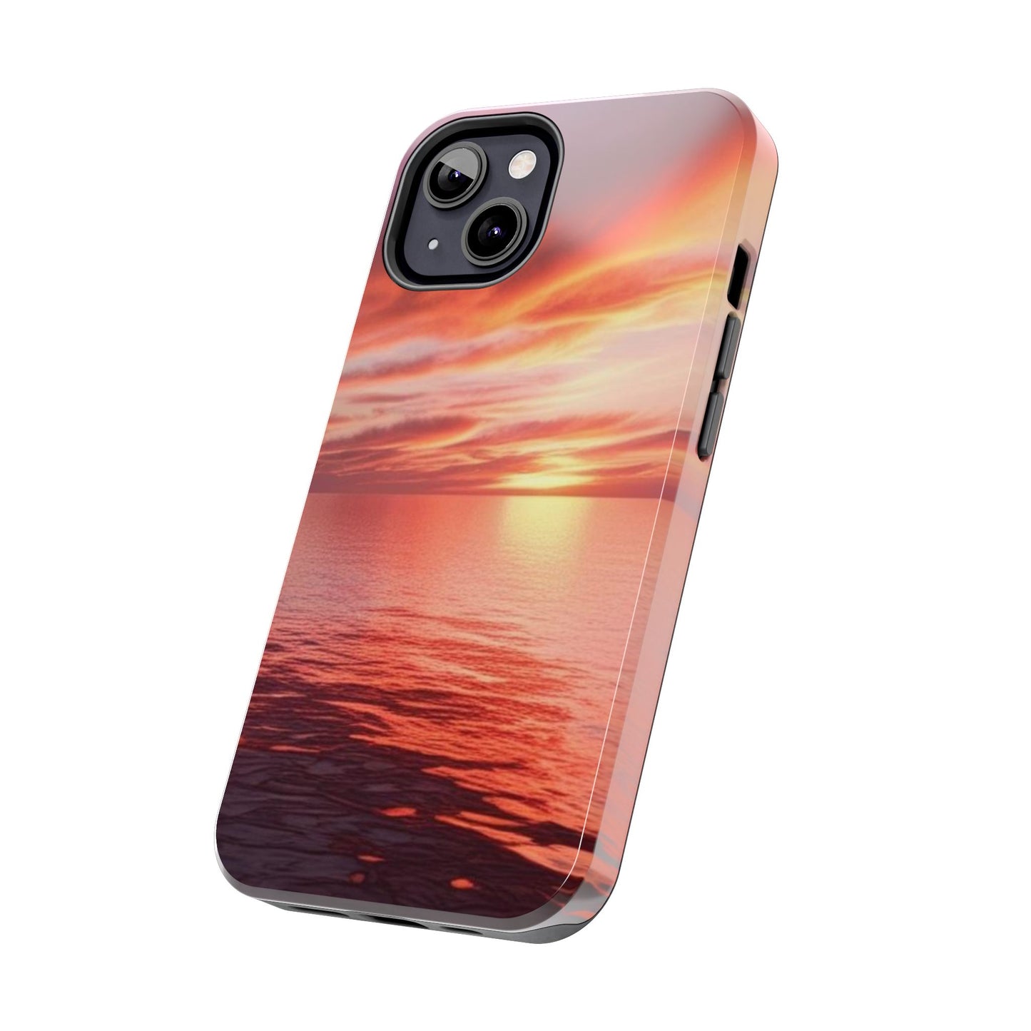 Sunset Serenity Tough Phone Cases - Durable Protection for Nature Lovers
