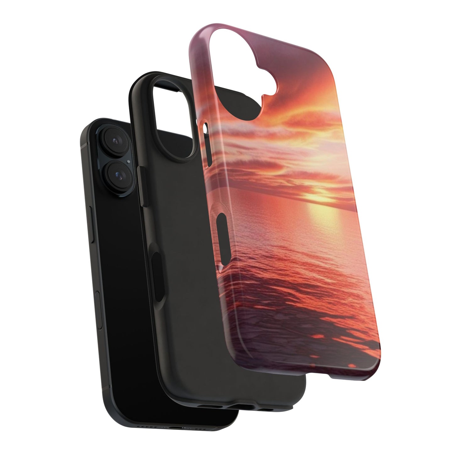 Sunset Serenity Tough Phone Cases - Durable Protection for Nature Lovers