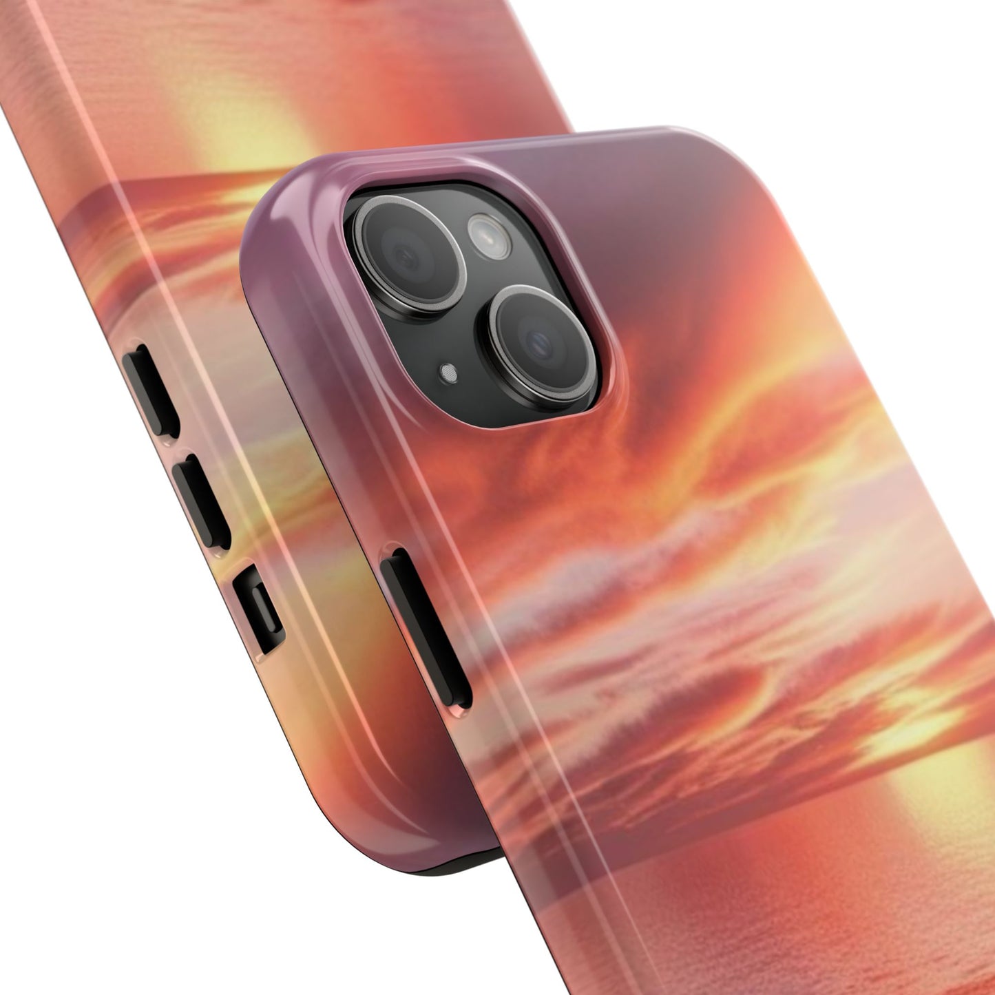 Sunset Serenity Tough Phone Cases - Durable Protection for Nature Lovers