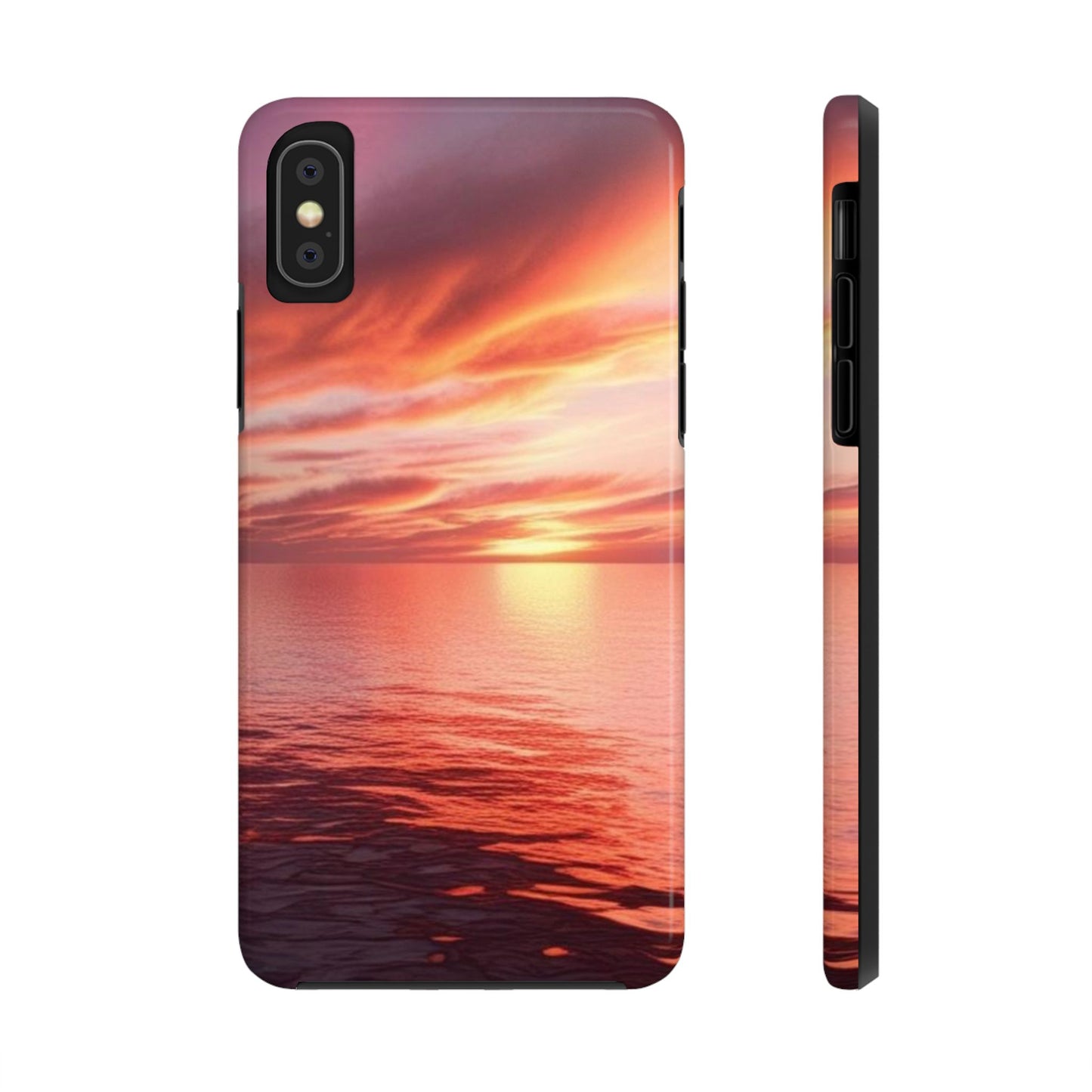 Sunset Serenity Tough Phone Cases - Durable Protection for Nature Lovers