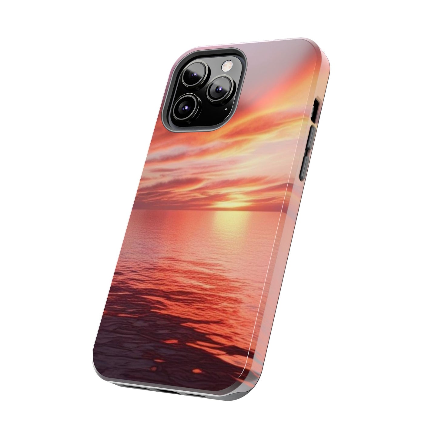 Sunset Serenity Tough Phone Cases - Durable Protection for Nature Lovers