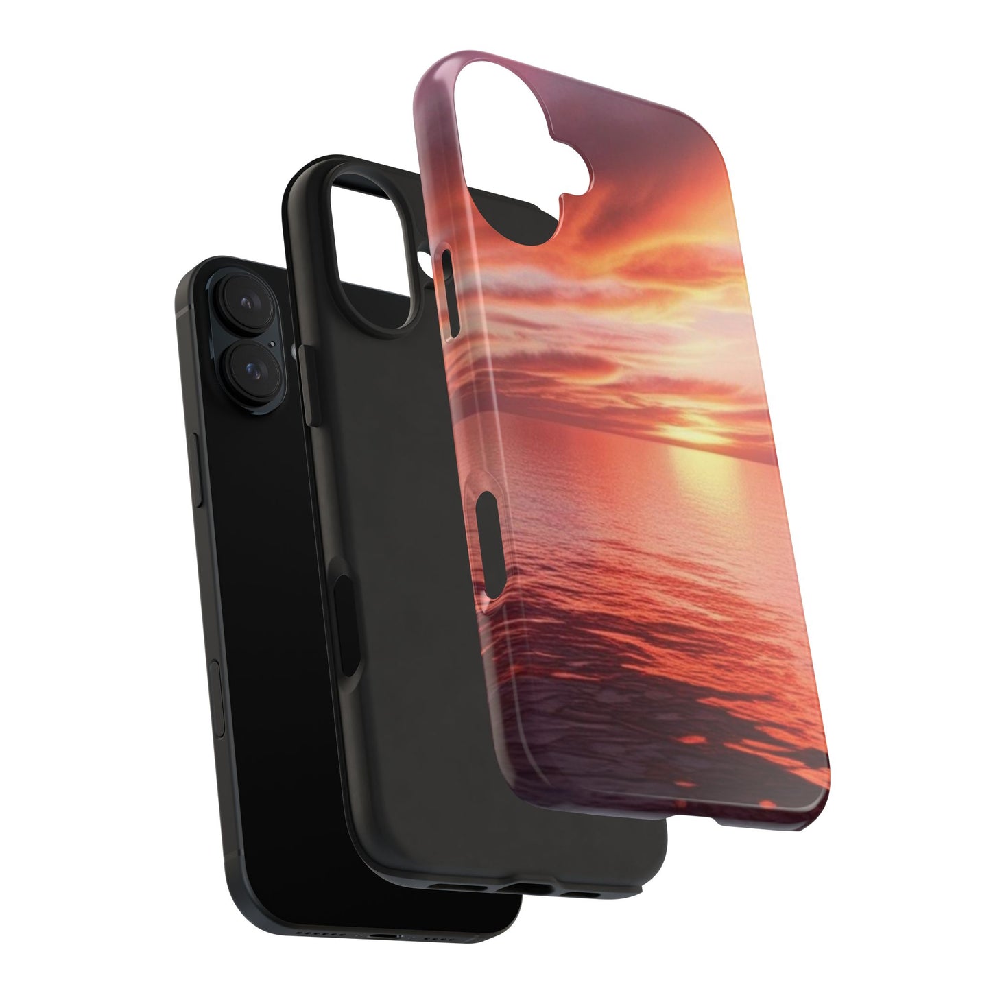 Sunset Serenity Tough Phone Cases - Durable Protection for Nature Lovers