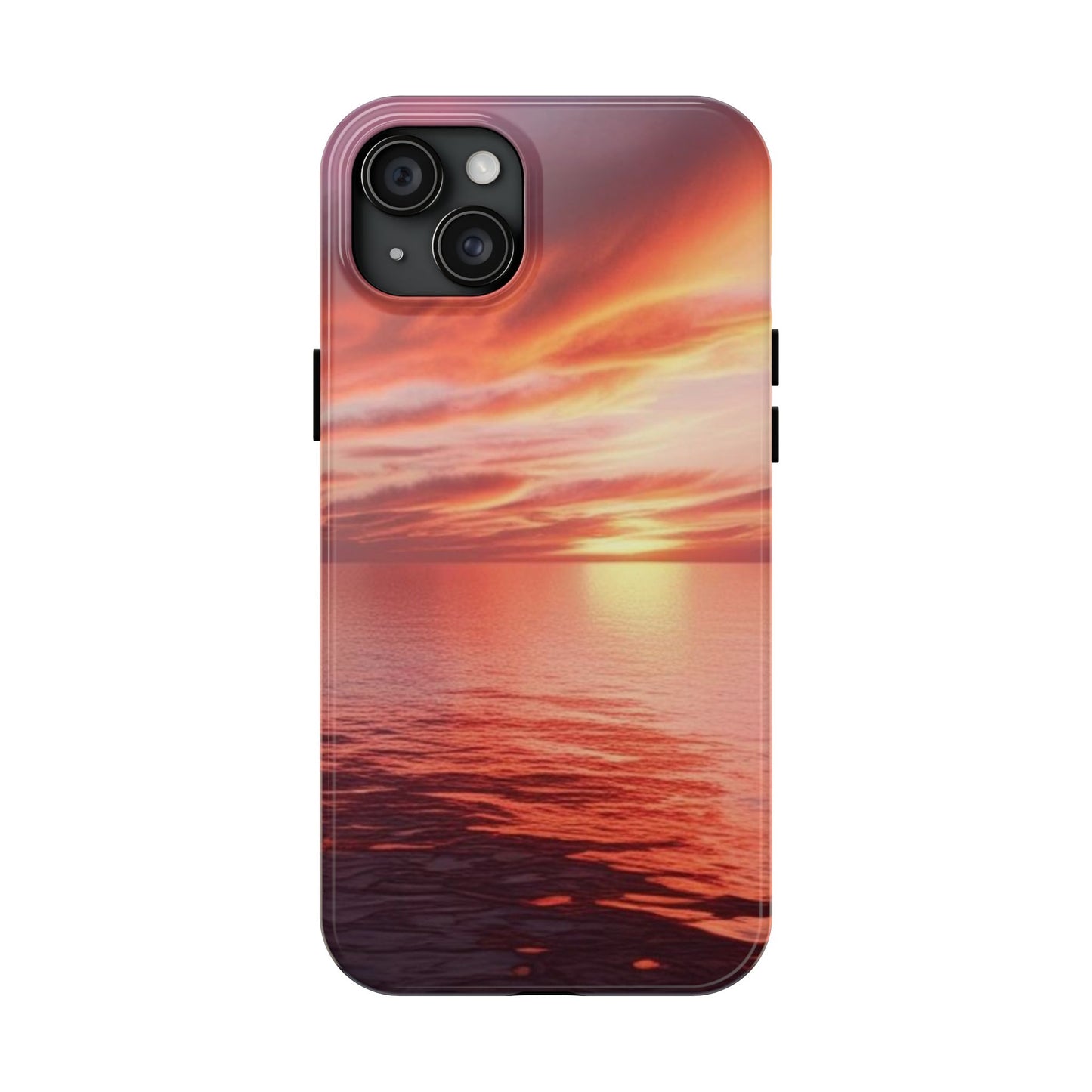 Sunset Serenity Tough Phone Cases - Durable Protection for Nature Lovers
