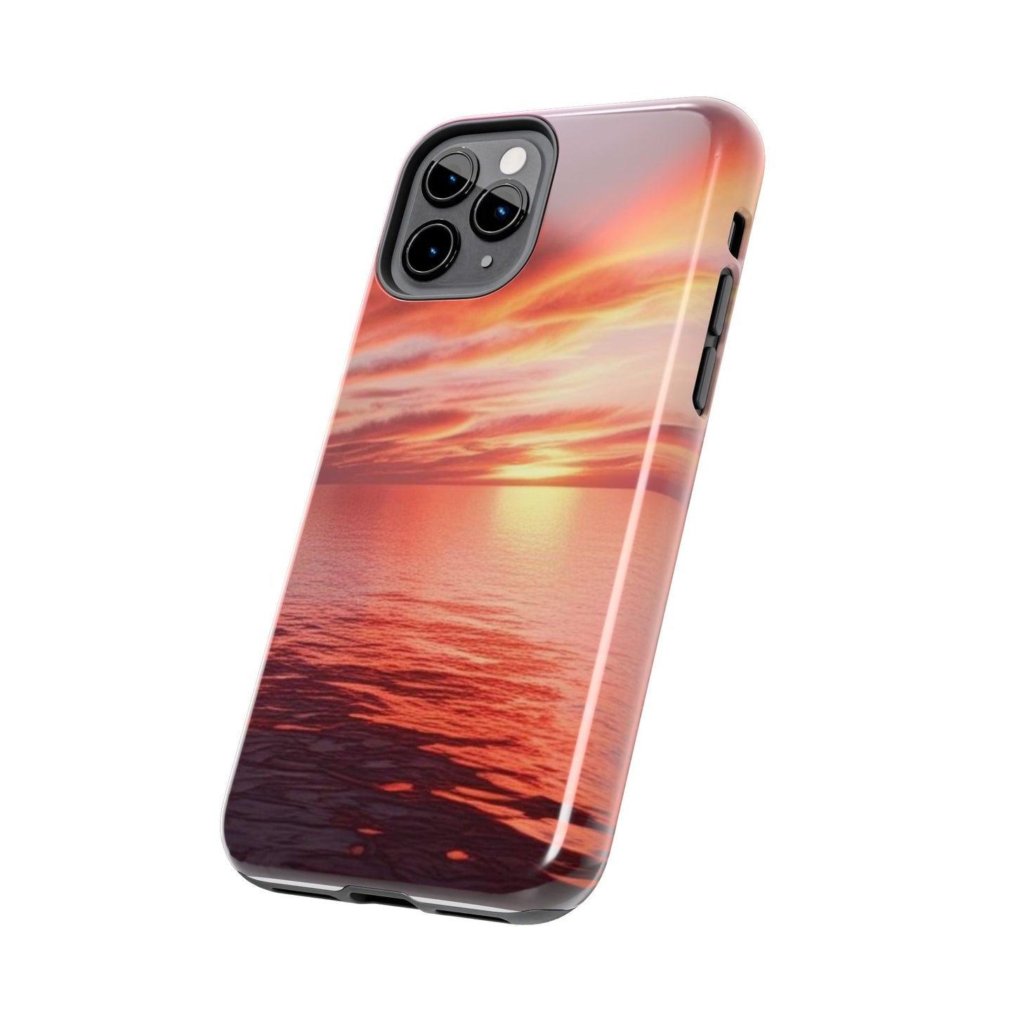 Sunset Serenity Tough Phone Cases - Durable Protection for Nature Lovers