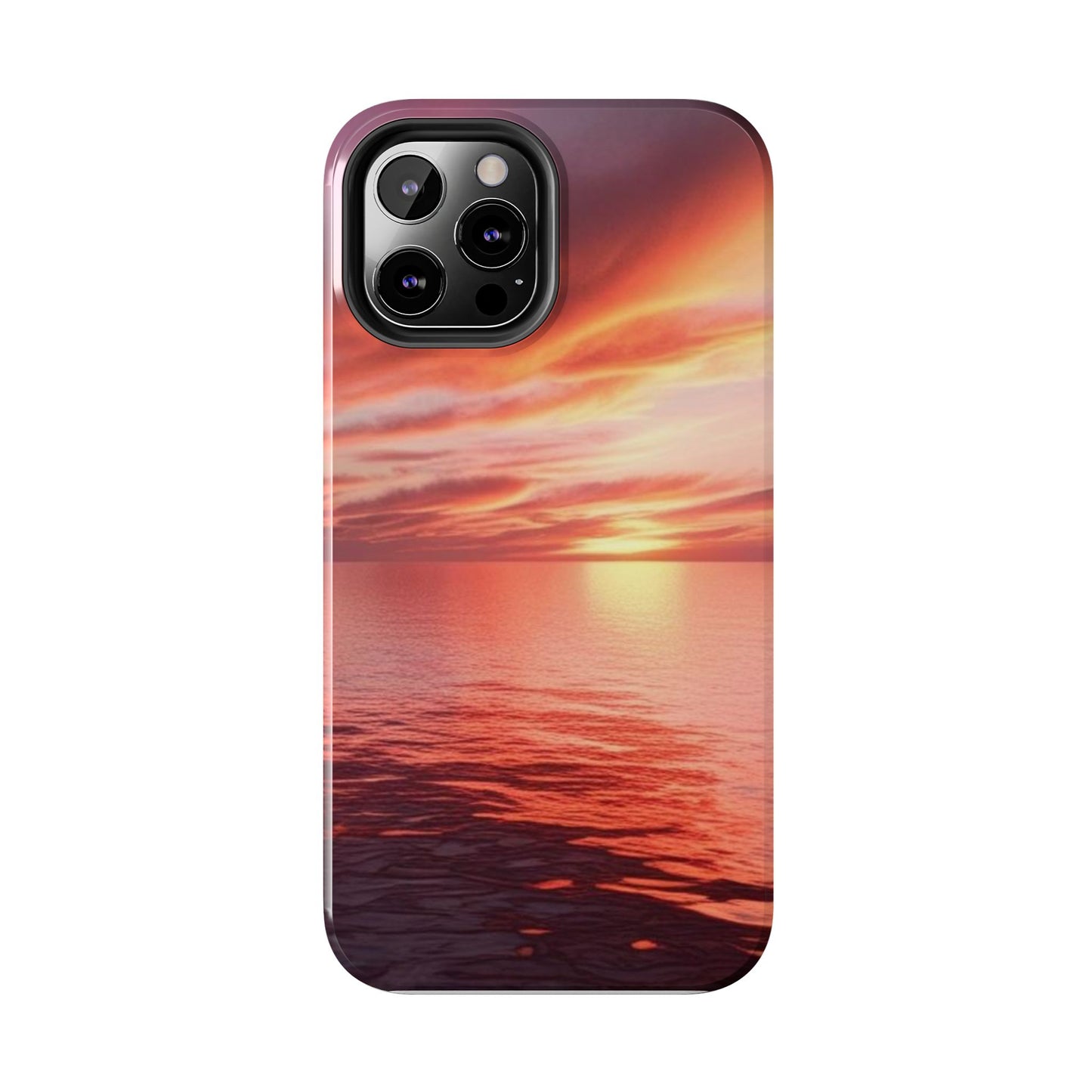Sunset Serenity Tough Phone Cases - Durable Protection for Nature Lovers