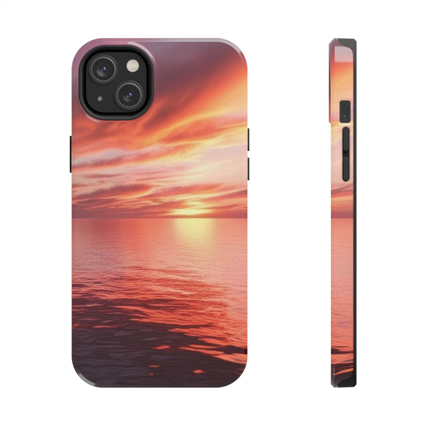 Sunset Serenity Tough Phone Cases - Durable Protection for Nature Lovers