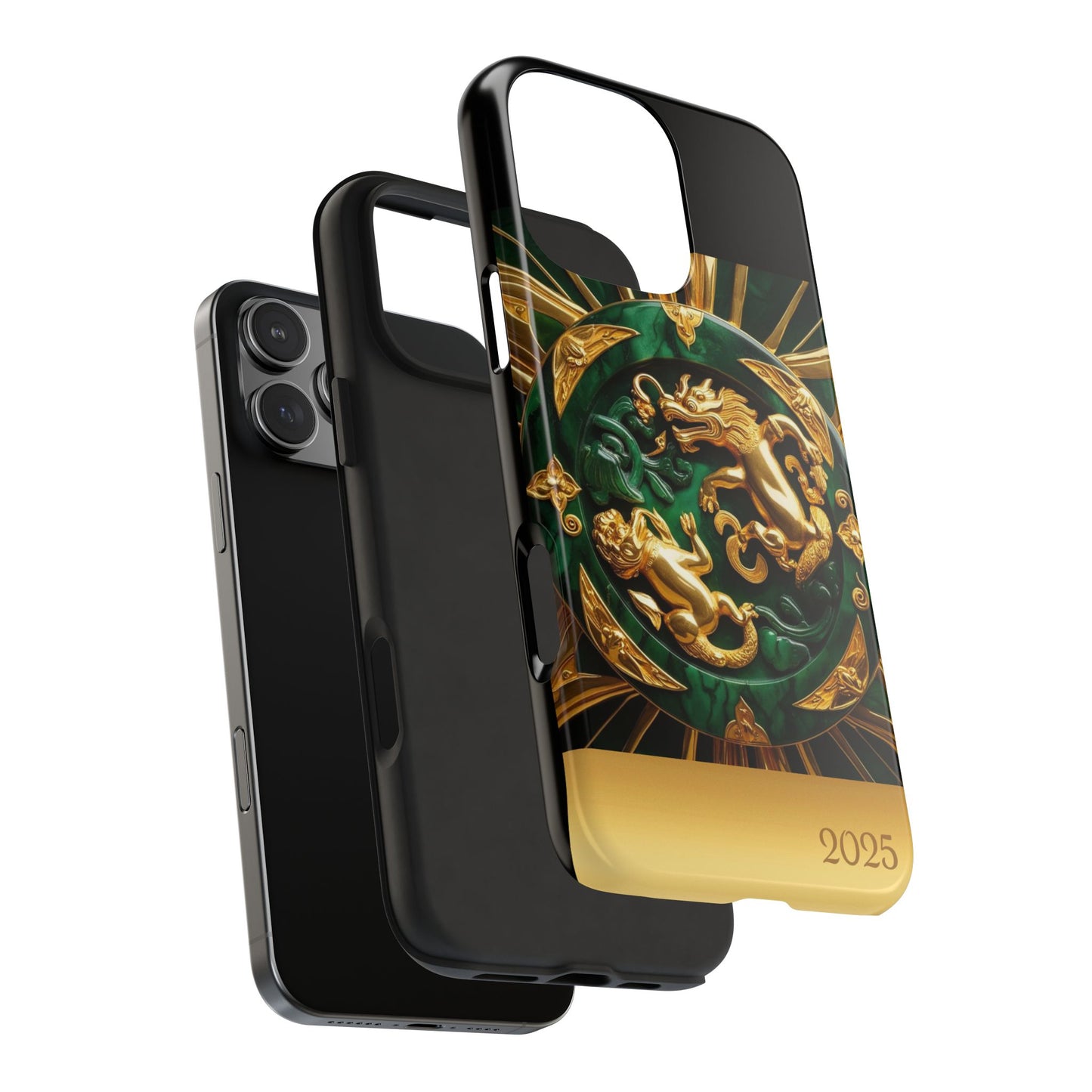 Luxurious Zodiac Phone Case, Tough Phone Cover, 2025 Design, Fierce Animal Motif, Unique Gift for Astrology Lovers