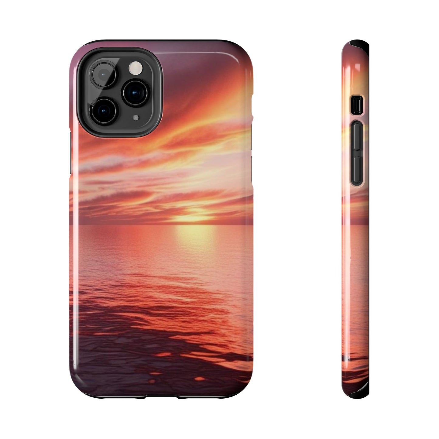 Sunset Serenity Tough Phone Cases - Durable Protection for Nature Lovers