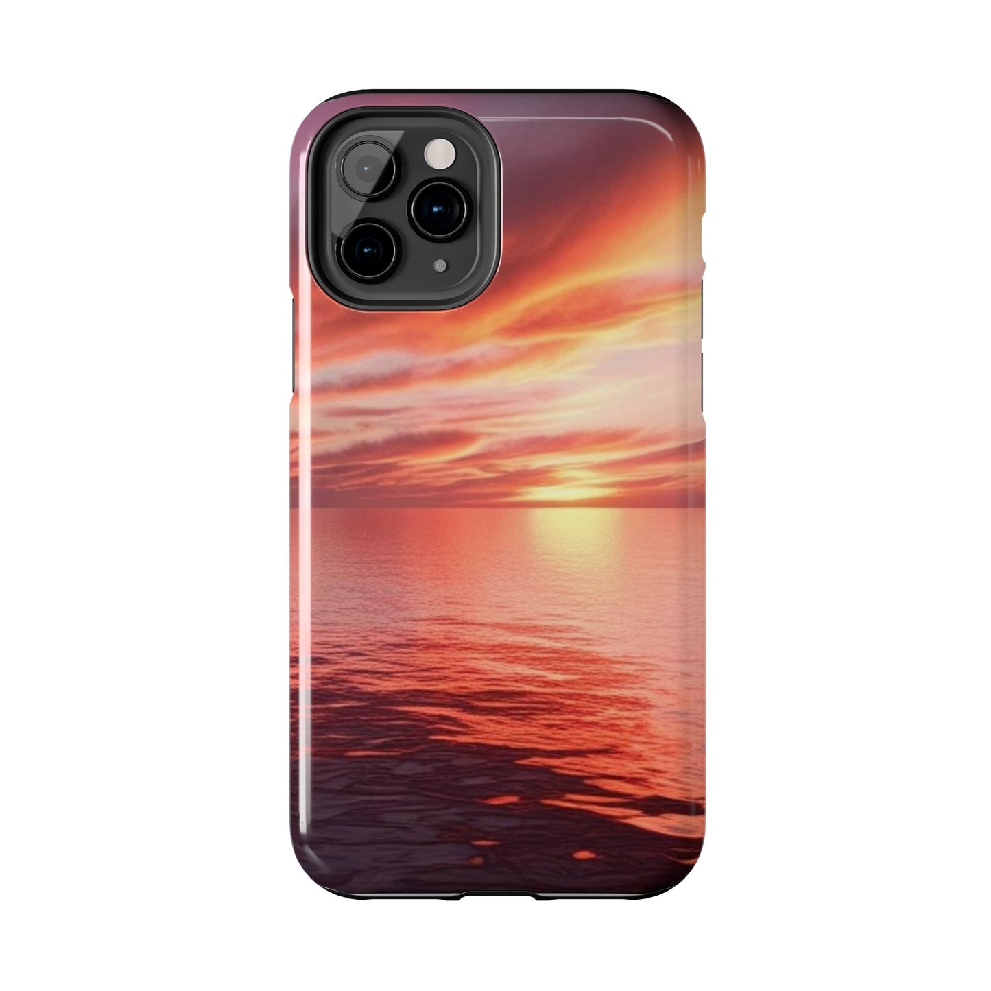 Sunset Serenity Tough Phone Cases - Durable Protection for Nature Lovers