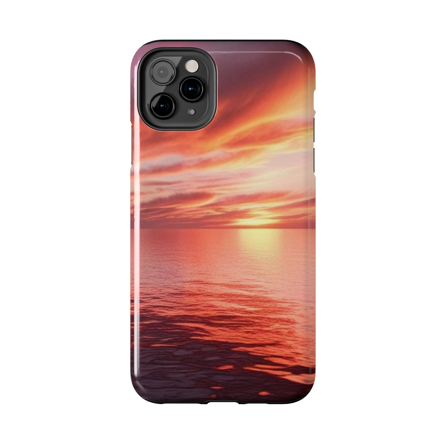 Sunset Serenity Tough Phone Cases - Durable Protection for Nature Lovers