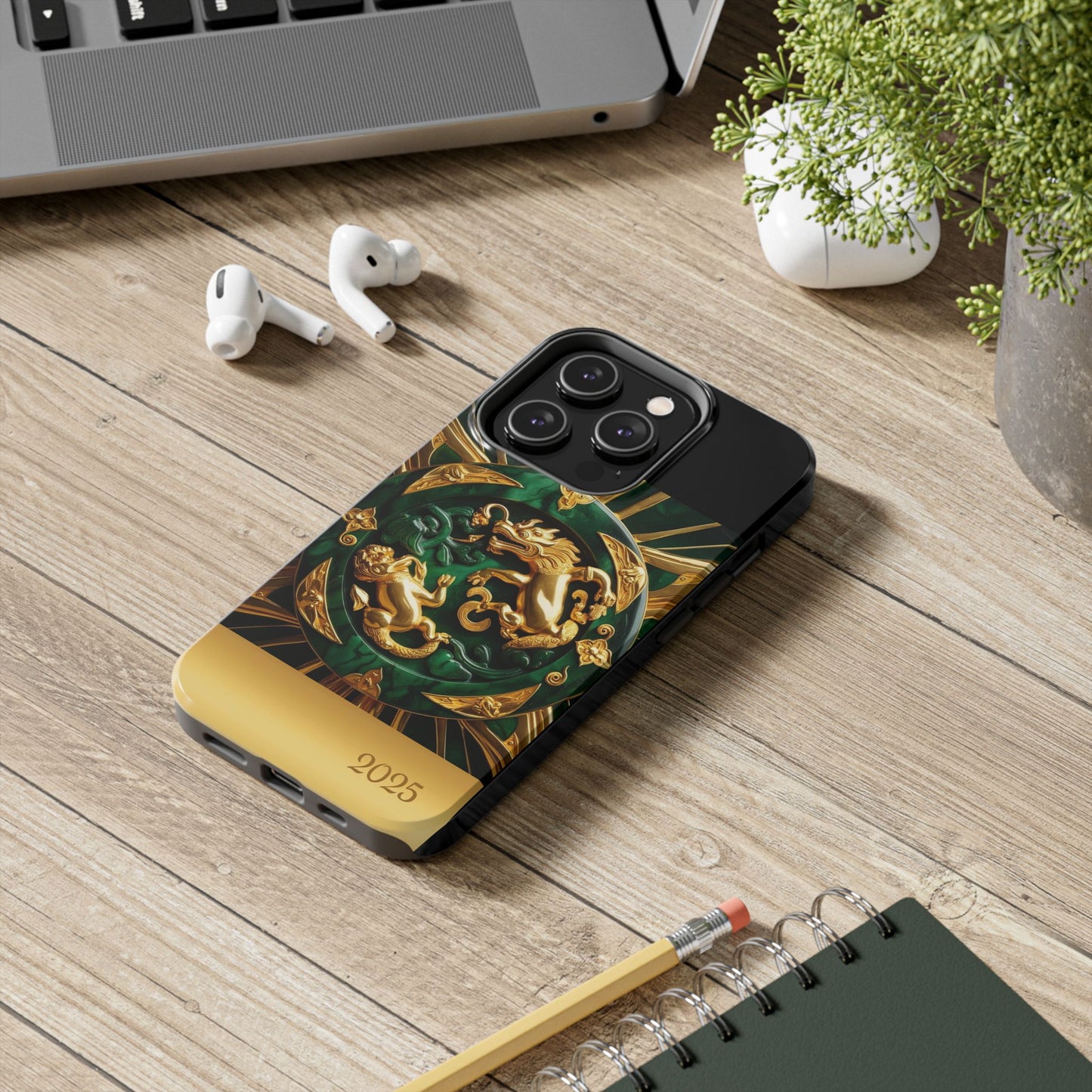 Luxurious Zodiac Phone Case, Tough Phone Cover, 2025 Design, Fierce Animal Motif, Unique Gift for Astrology Lovers