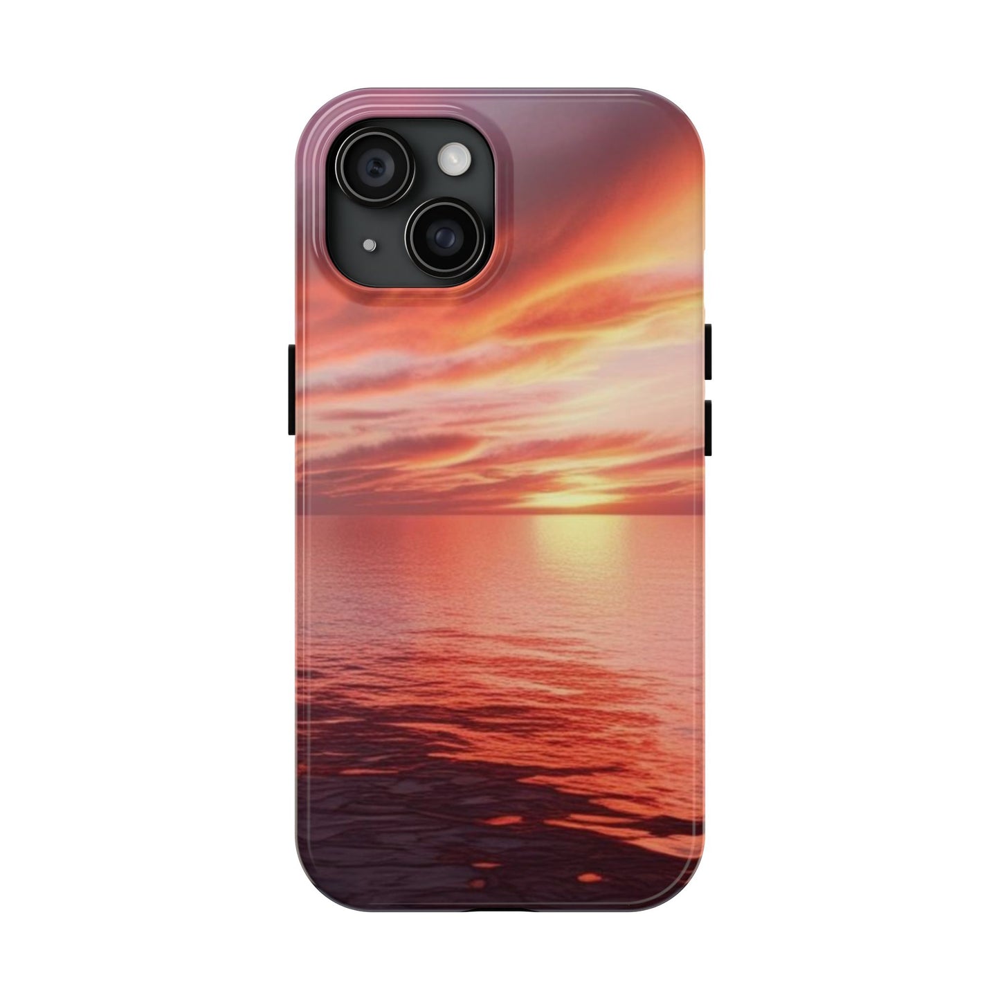 Sunset Serenity Tough Phone Cases - Durable Protection for Nature Lovers