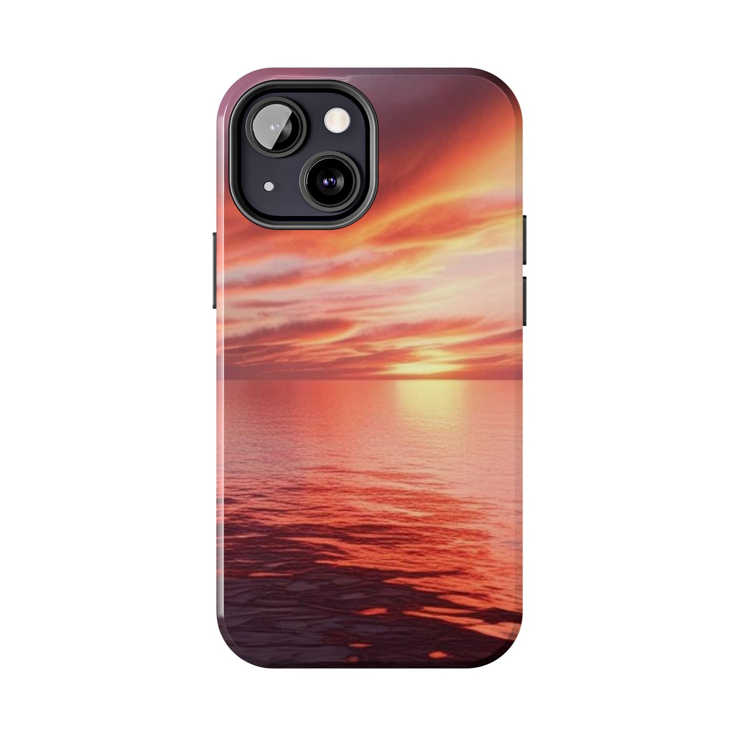 Sunset Serenity Tough Phone Cases - Durable Protection for Nature Lovers
