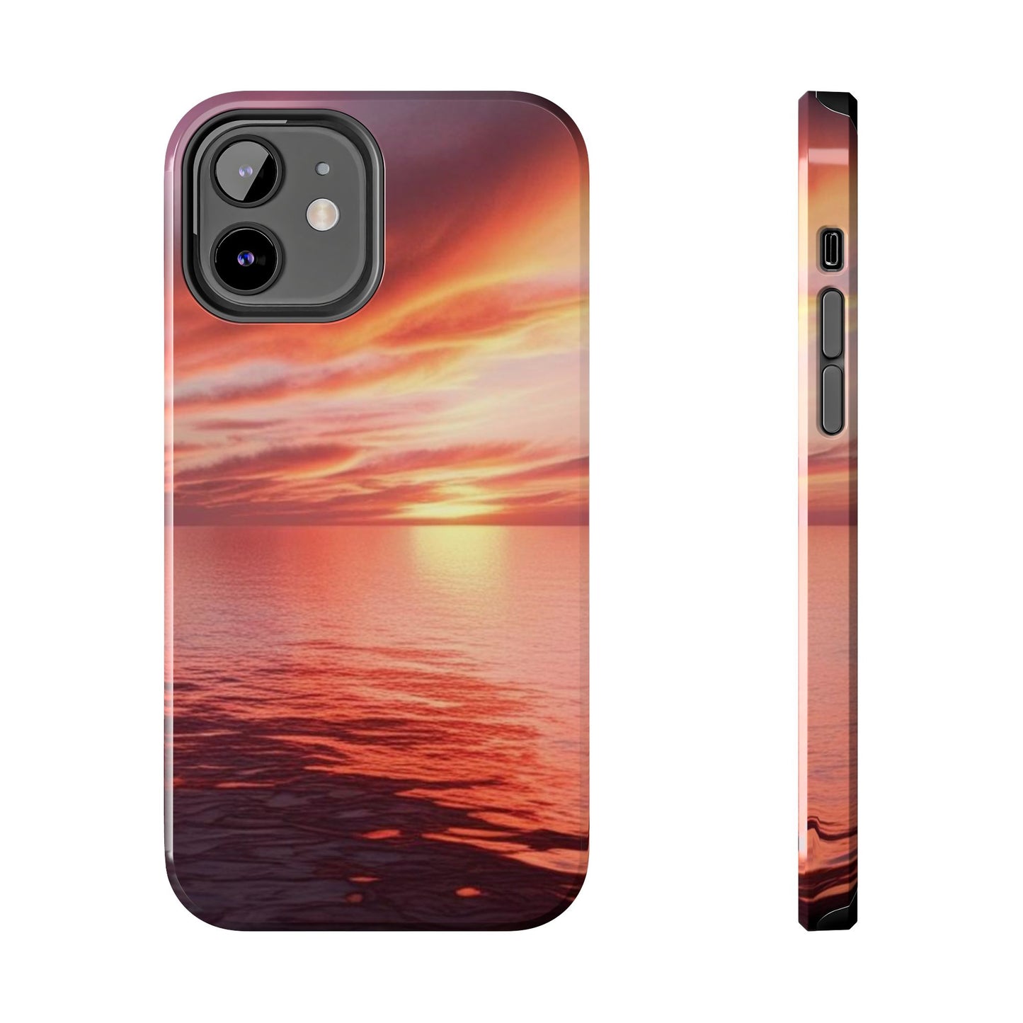 Sunset Serenity Tough Phone Cases - Durable Protection for Nature Lovers