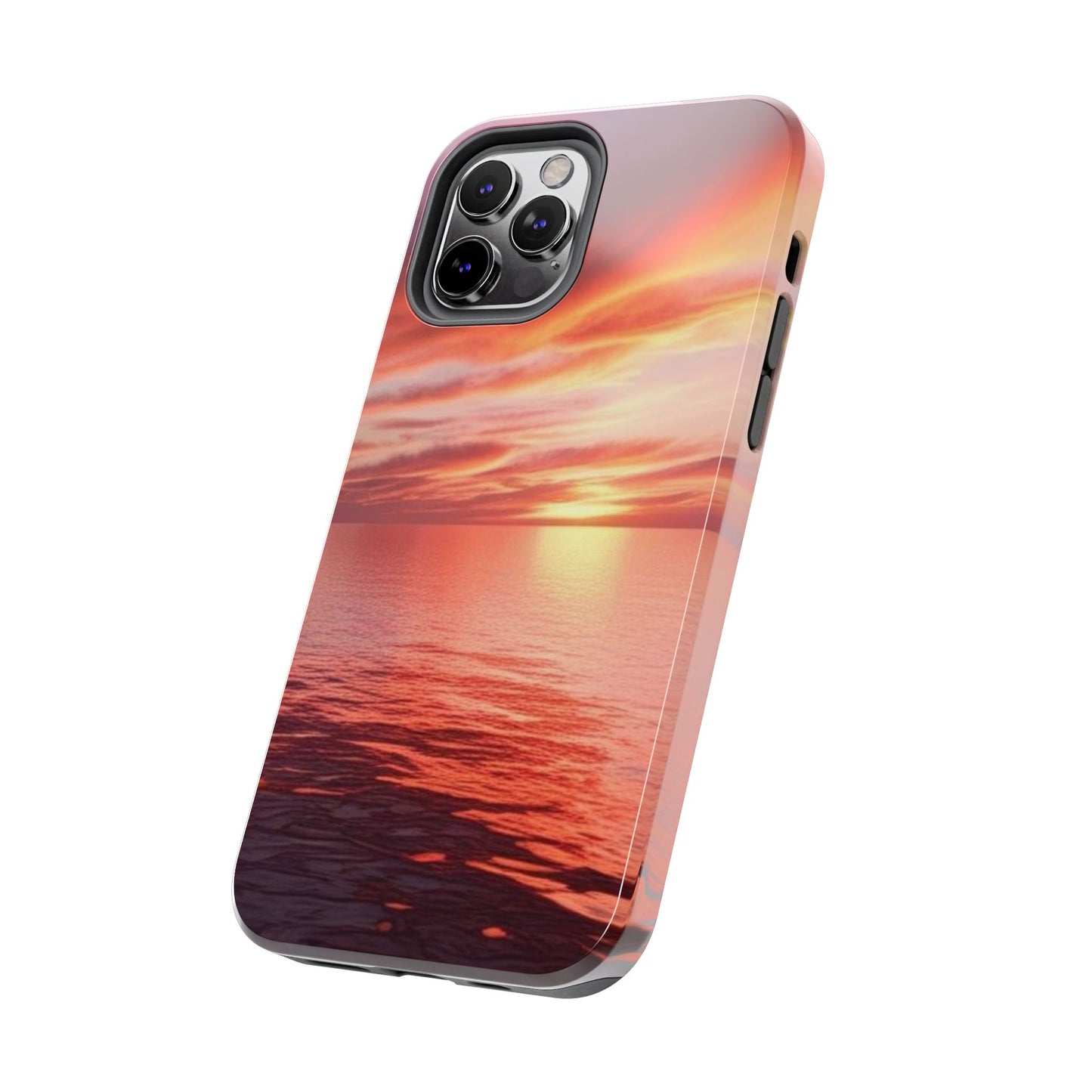 Sunset Serenity Tough Phone Cases - Durable Protection for Nature Lovers