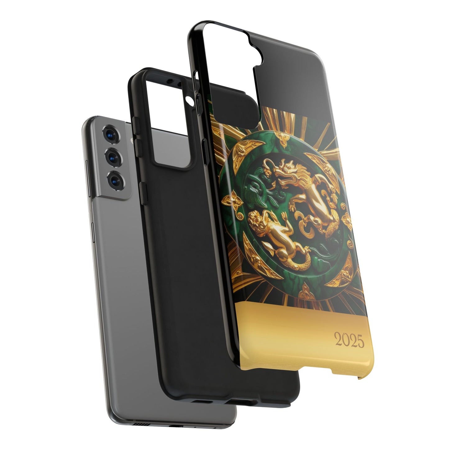 Luxurious Zodiac Phone Case, Tough Phone Cover, 2025 Design, Fierce Animal Motif, Unique Gift for Astrology Lovers