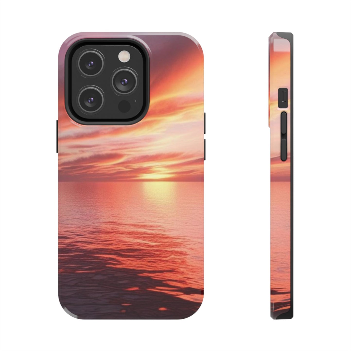 Sunset Serenity Tough Phone Cases - Durable Protection for Nature Lovers