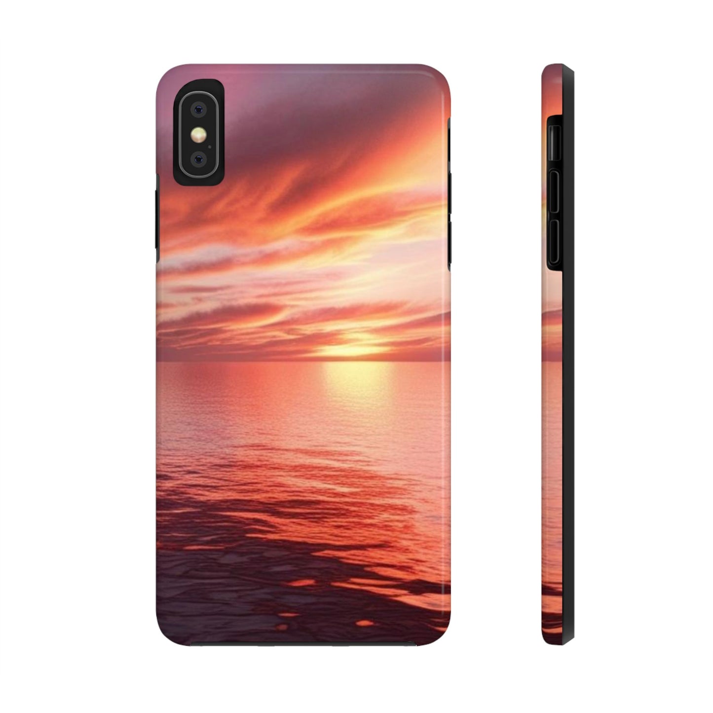 Sunset Serenity Tough Phone Cases - Durable Protection for Nature Lovers