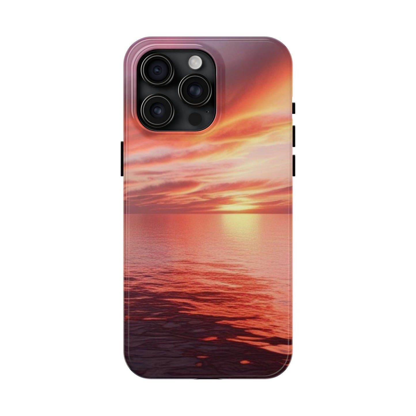 Sunset Serenity Tough Phone Cases - Durable Protection for Nature Lovers