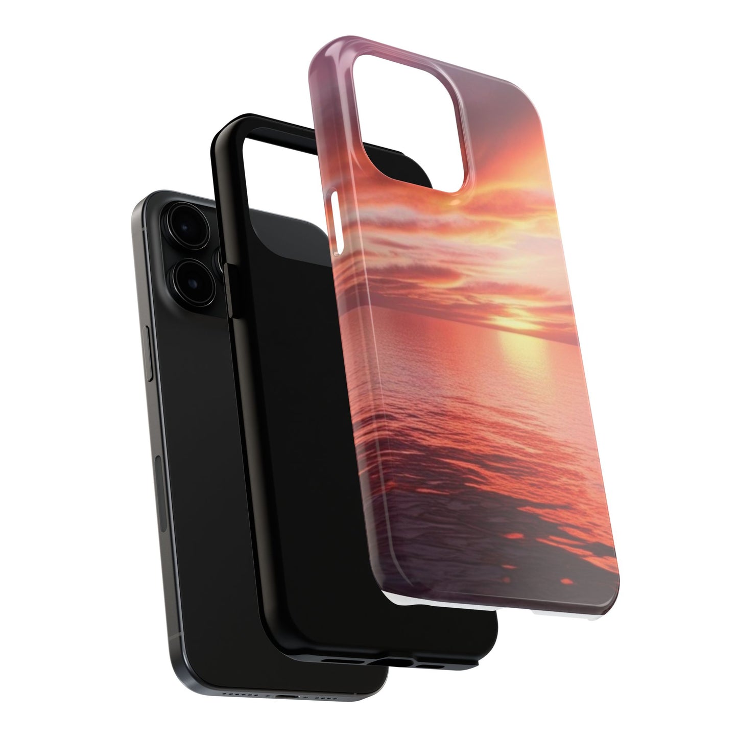 Sunset Serenity Tough Phone Cases - Durable Protection for Nature Lovers