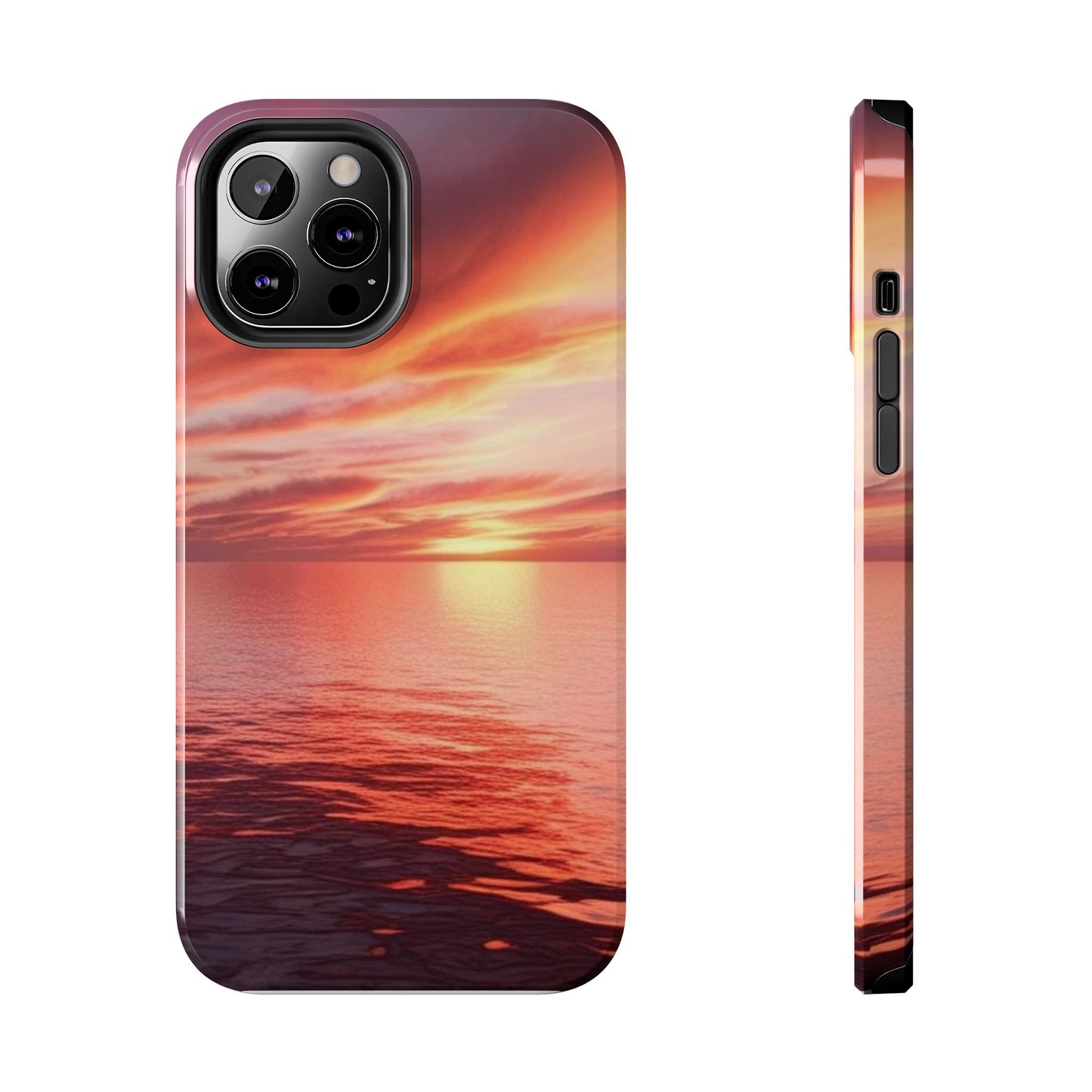 Sunset Serenity Tough Phone Cases - Durable Protection for Nature Lovers
