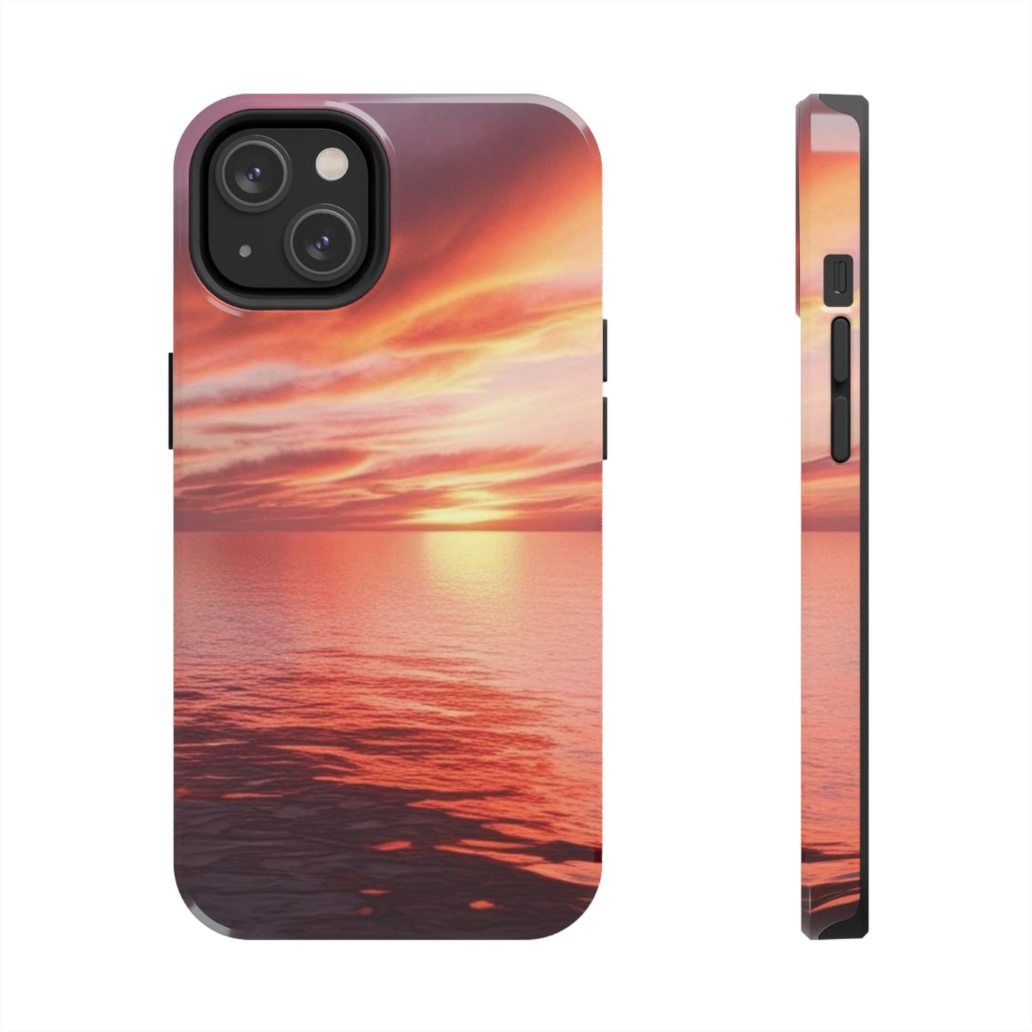 Sunset Serenity Tough Phone Cases - Durable Protection for Nature Lovers