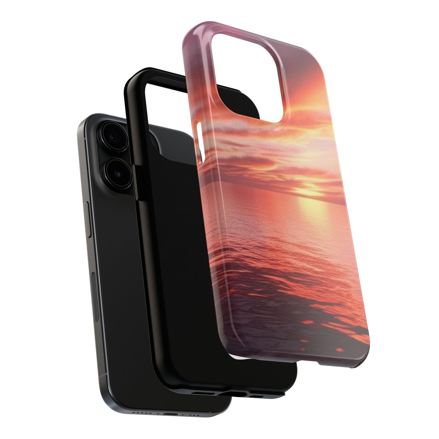 Sunset Serenity Tough Phone Cases - Durable Protection for Nature Lovers