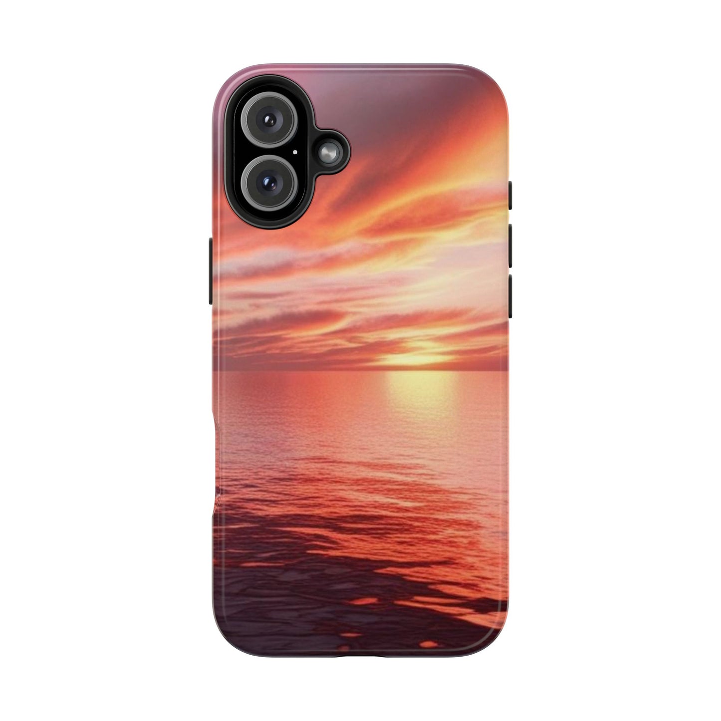 Sunset Serenity Tough Phone Cases - Durable Protection for Nature Lovers