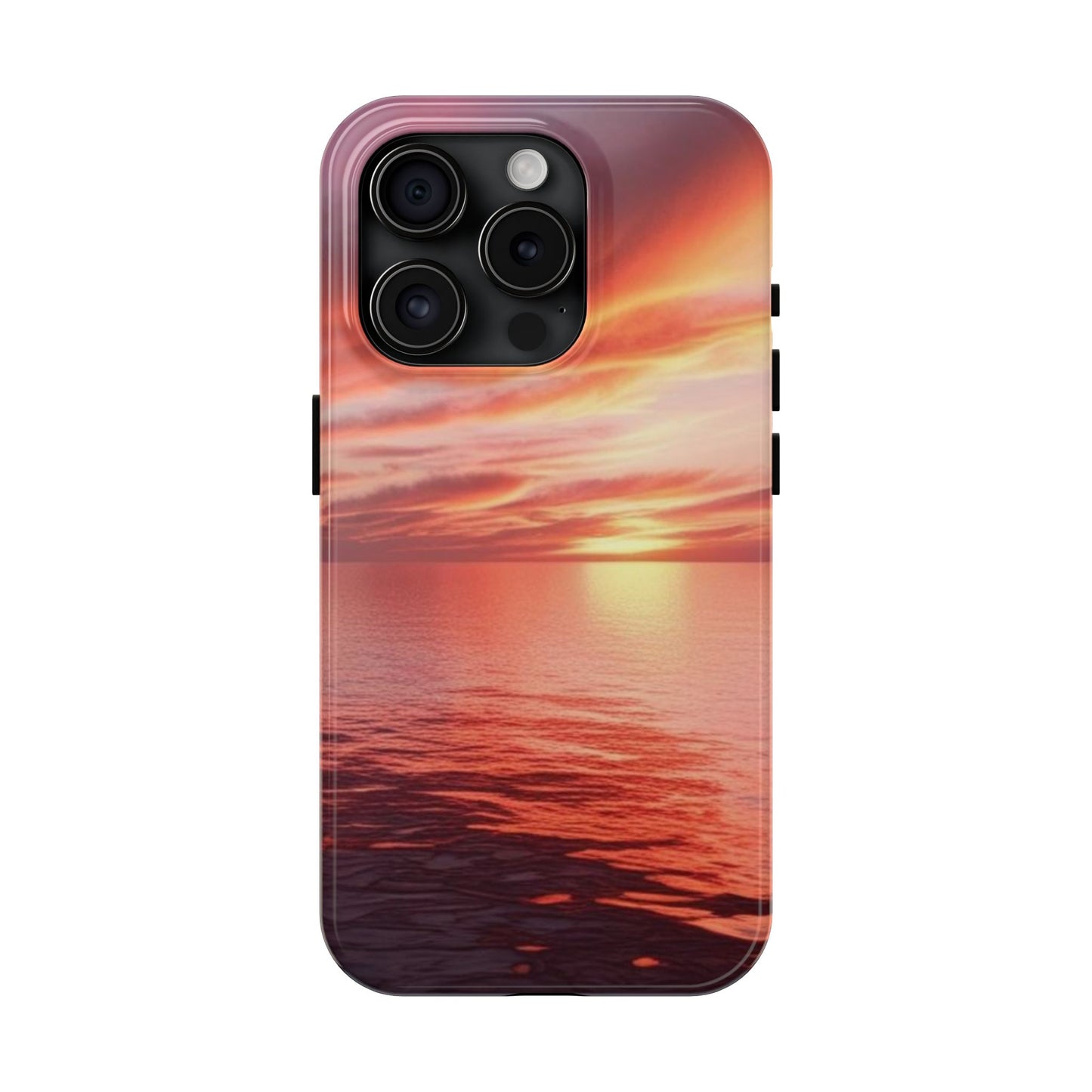Sunset Serenity Tough Phone Cases - Durable Protection for Nature Lovers