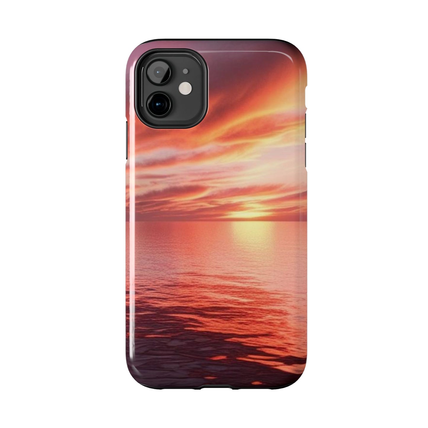Sunset Serenity Tough Phone Cases - Durable Protection for Nature Lovers