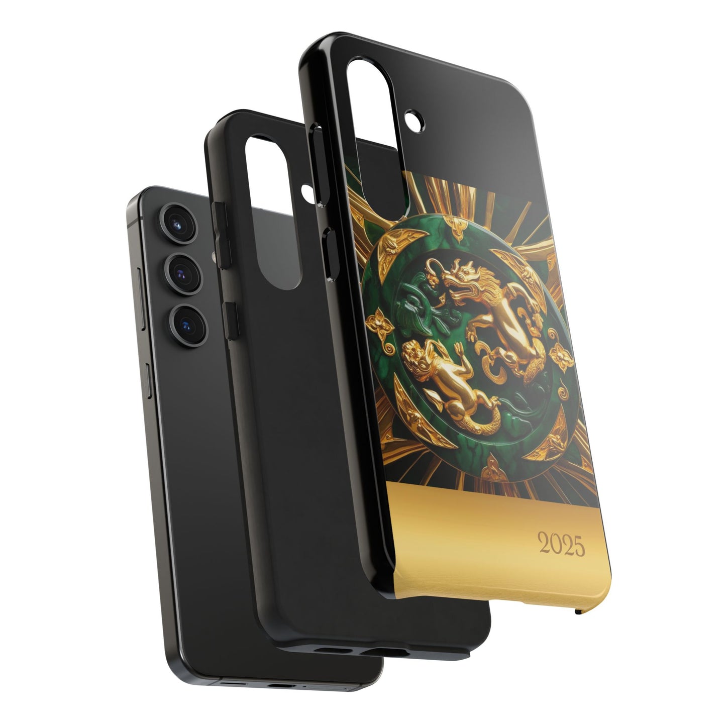 Luxurious Zodiac Phone Case, Tough Phone Cover, 2025 Design, Fierce Animal Motif, Unique Gift for Astrology Lovers