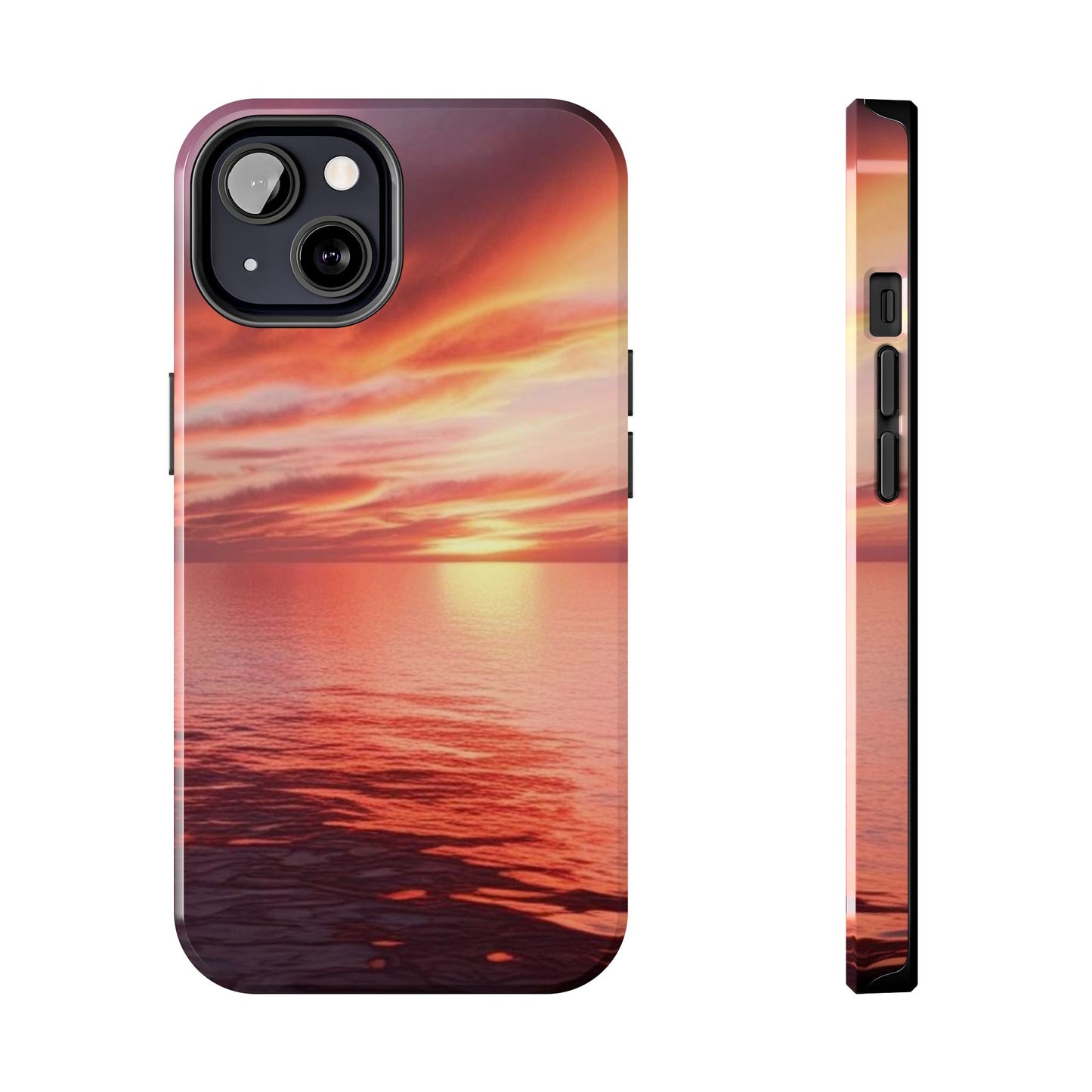 Sunset Serenity Tough Phone Cases - Durable Protection for Nature Lovers