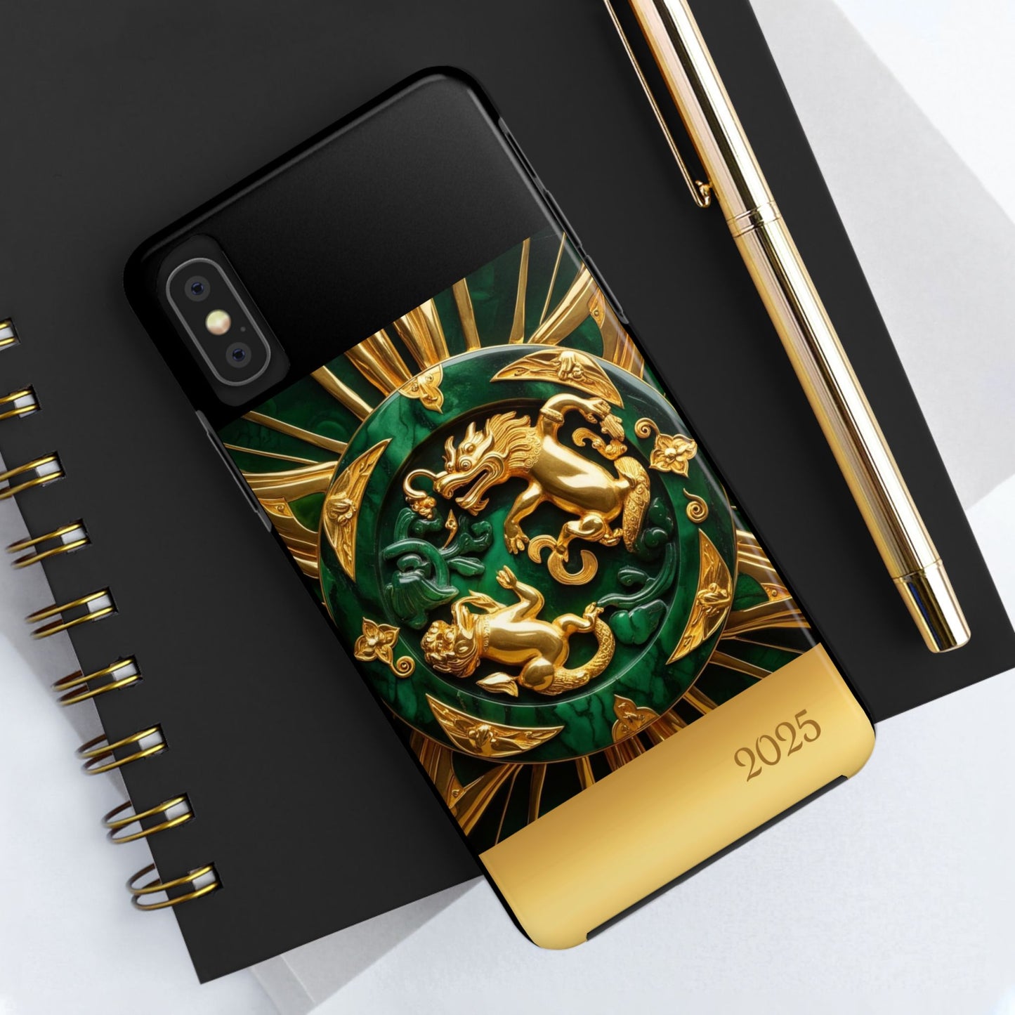 Luxurious Zodiac Phone Case, Tough Phone Cover, 2025 Design, Fierce Animal Motif, Unique Gift for Astrology Lovers