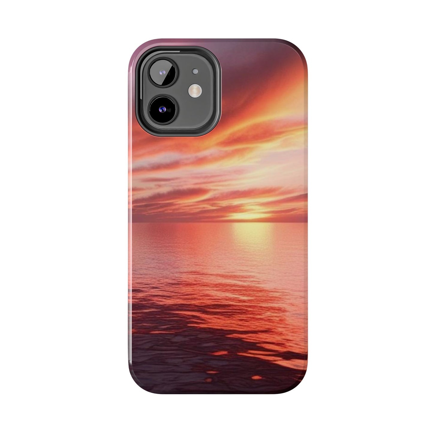 Sunset Serenity Tough Phone Cases - Durable Protection for Nature Lovers