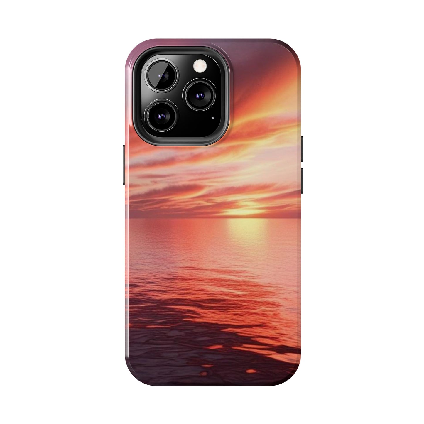 Sunset Serenity Tough Phone Cases - Durable Protection for Nature Lovers