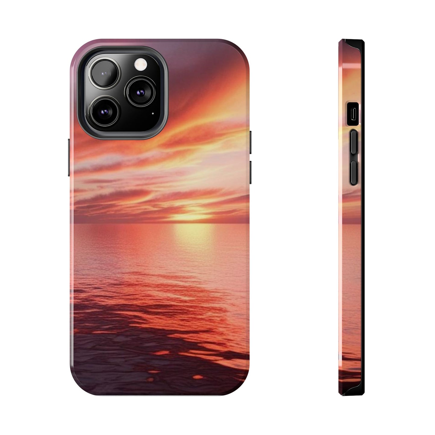 Sunset Serenity Tough Phone Cases - Durable Protection for Nature Lovers