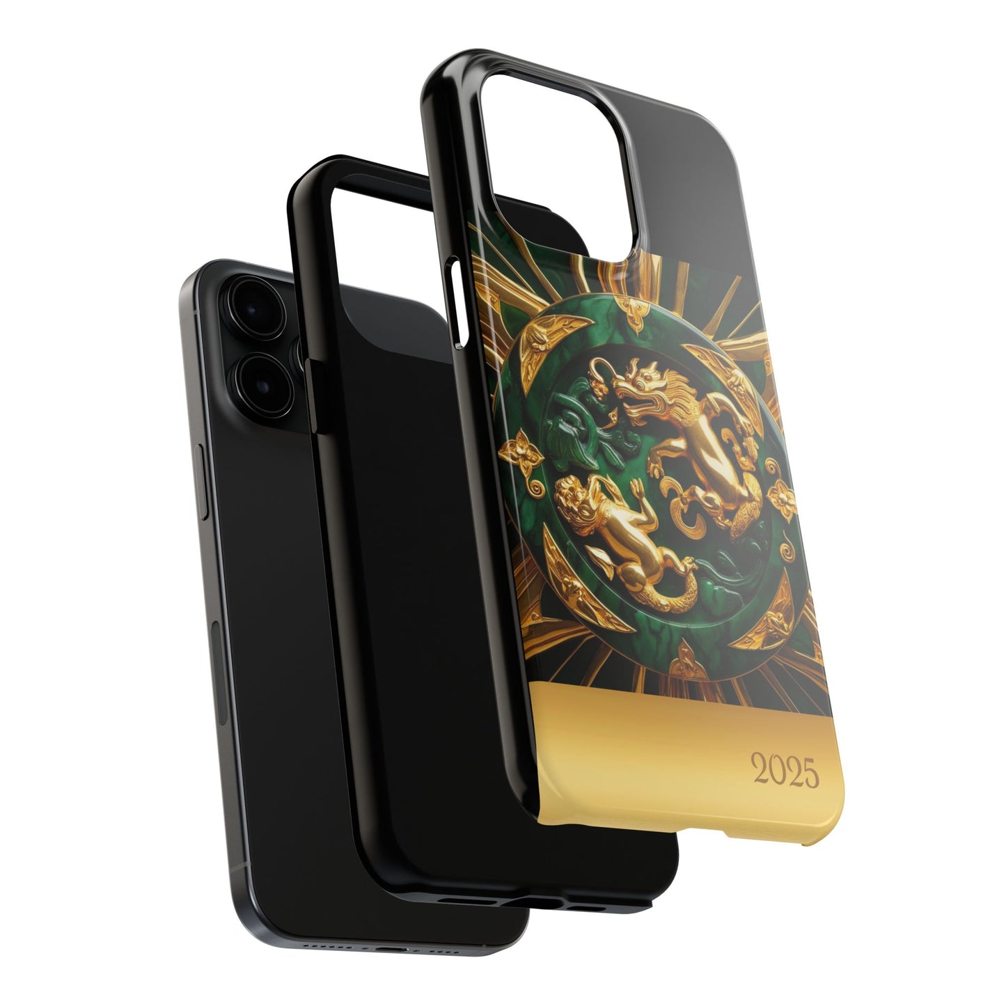 Luxurious Zodiac Phone Case, Tough Phone Cover, 2025 Design, Fierce Animal Motif, Unique Gift for Astrology Lovers
