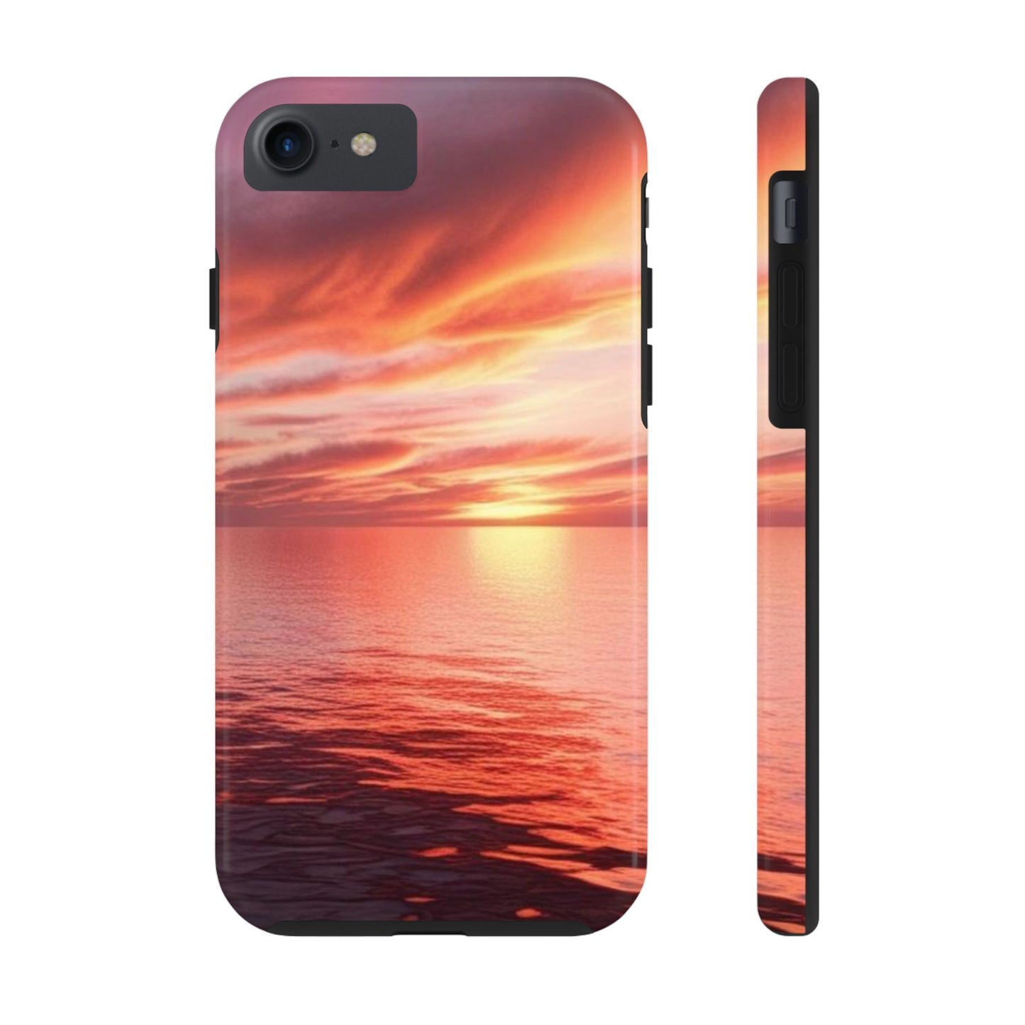 Sunset Serenity Tough Phone Cases - Durable Protection for Nature Lovers