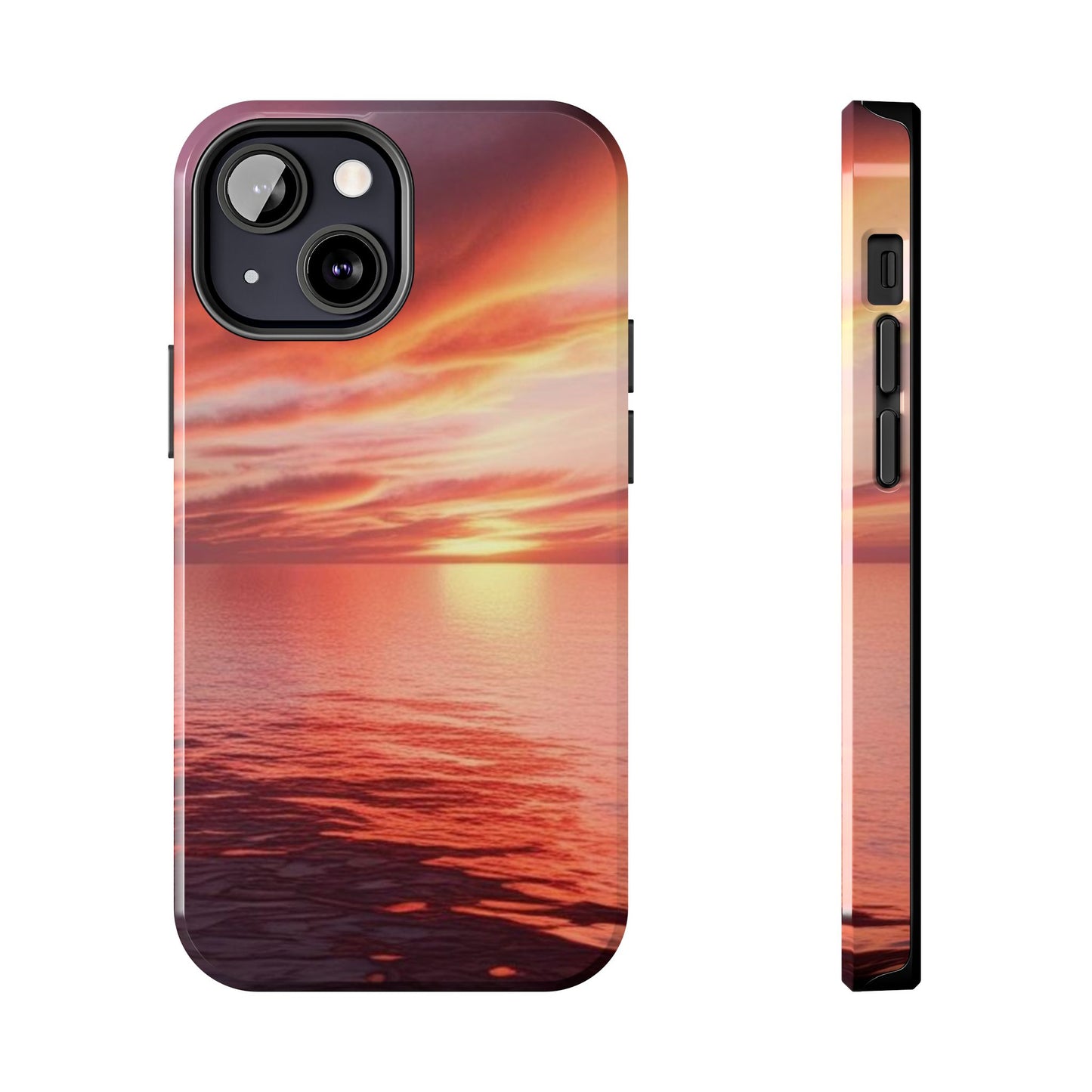 Sunset Serenity Tough Phone Cases - Durable Protection for Nature Lovers