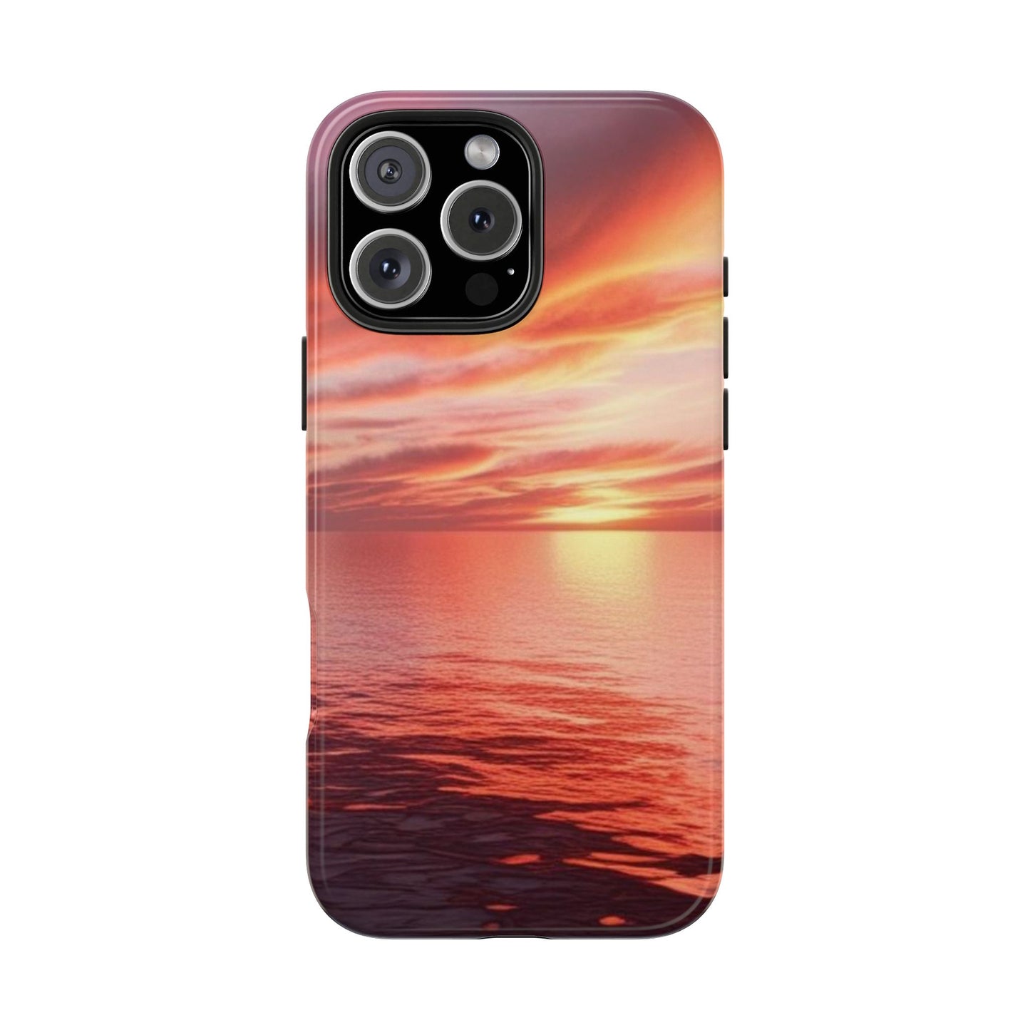 Sunset Serenity Tough Phone Cases - Durable Protection for Nature Lovers
