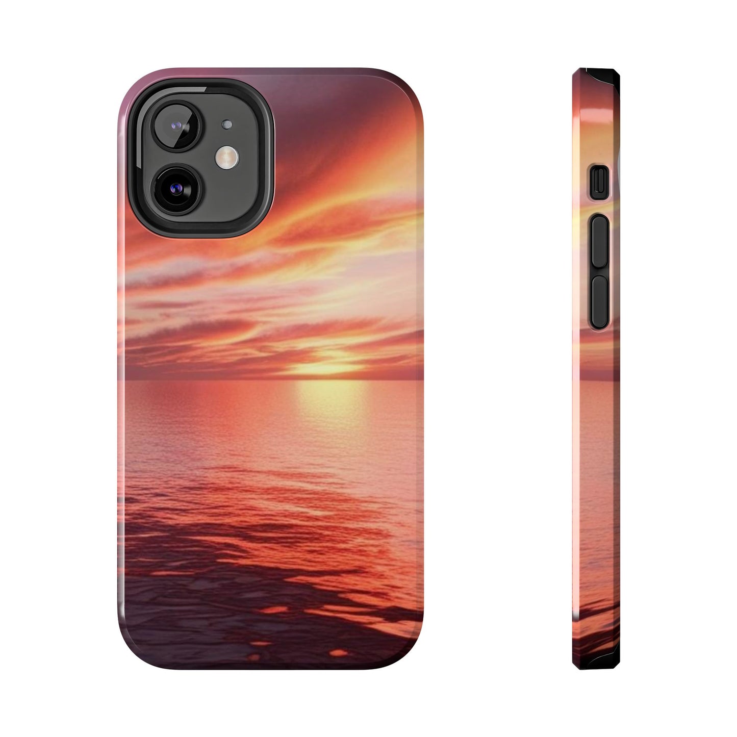 Sunset Serenity Tough Phone Cases - Durable Protection for Nature Lovers