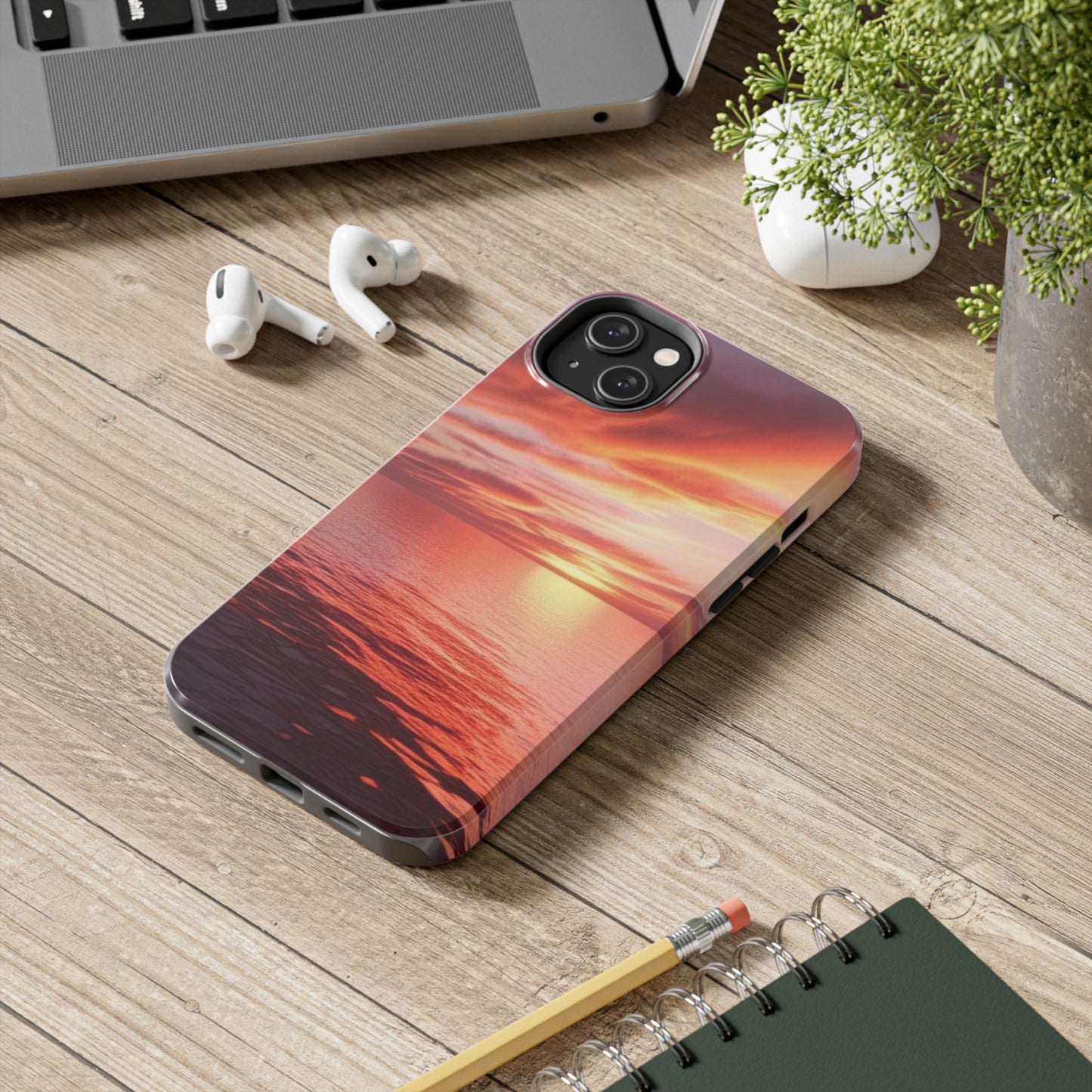 Sunset Serenity Tough Phone Cases - Durable Protection for Nature Lovers