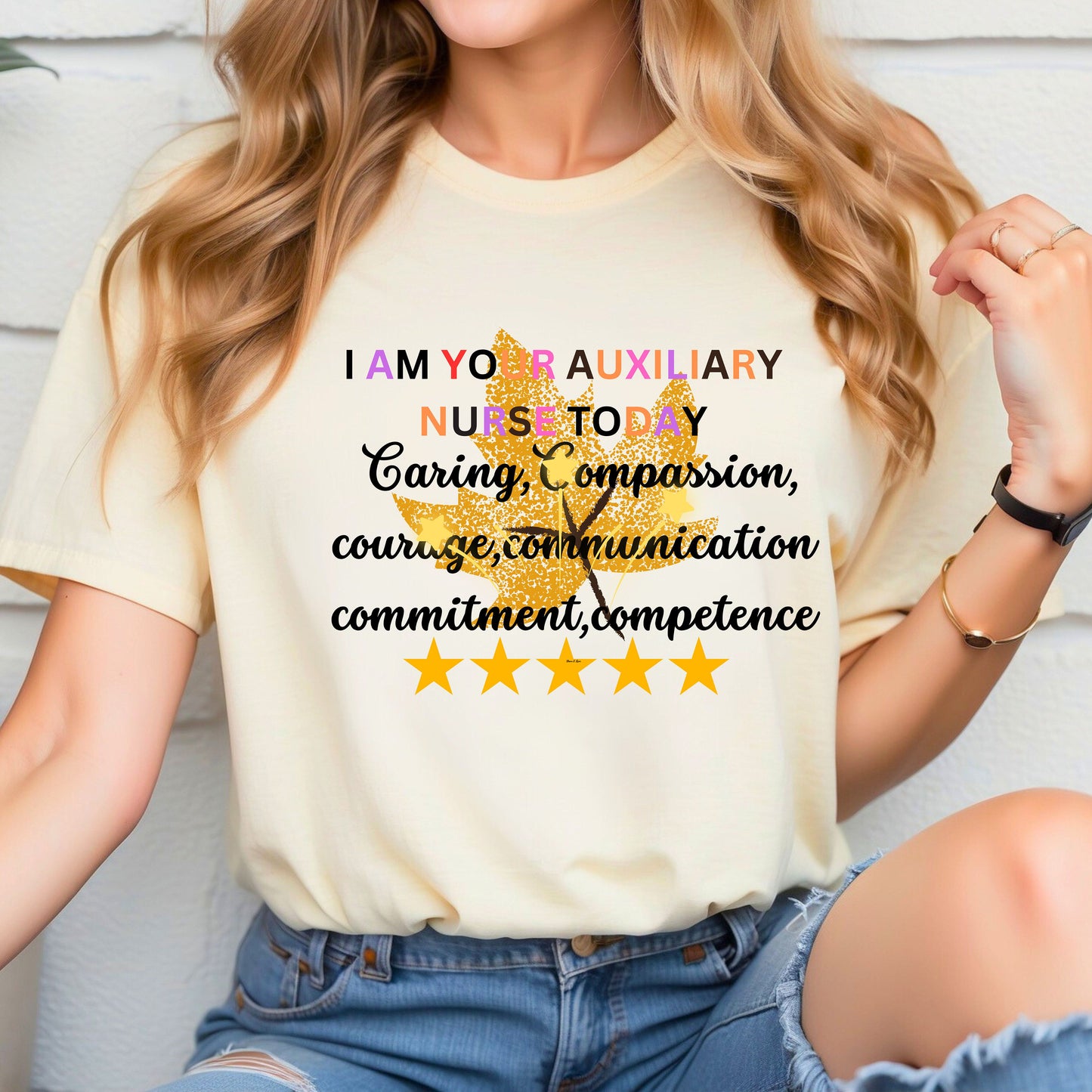 auxiliary nurse shirt,gift for auxiliary ,funny shirt ,cute shirt, nurses event shirt