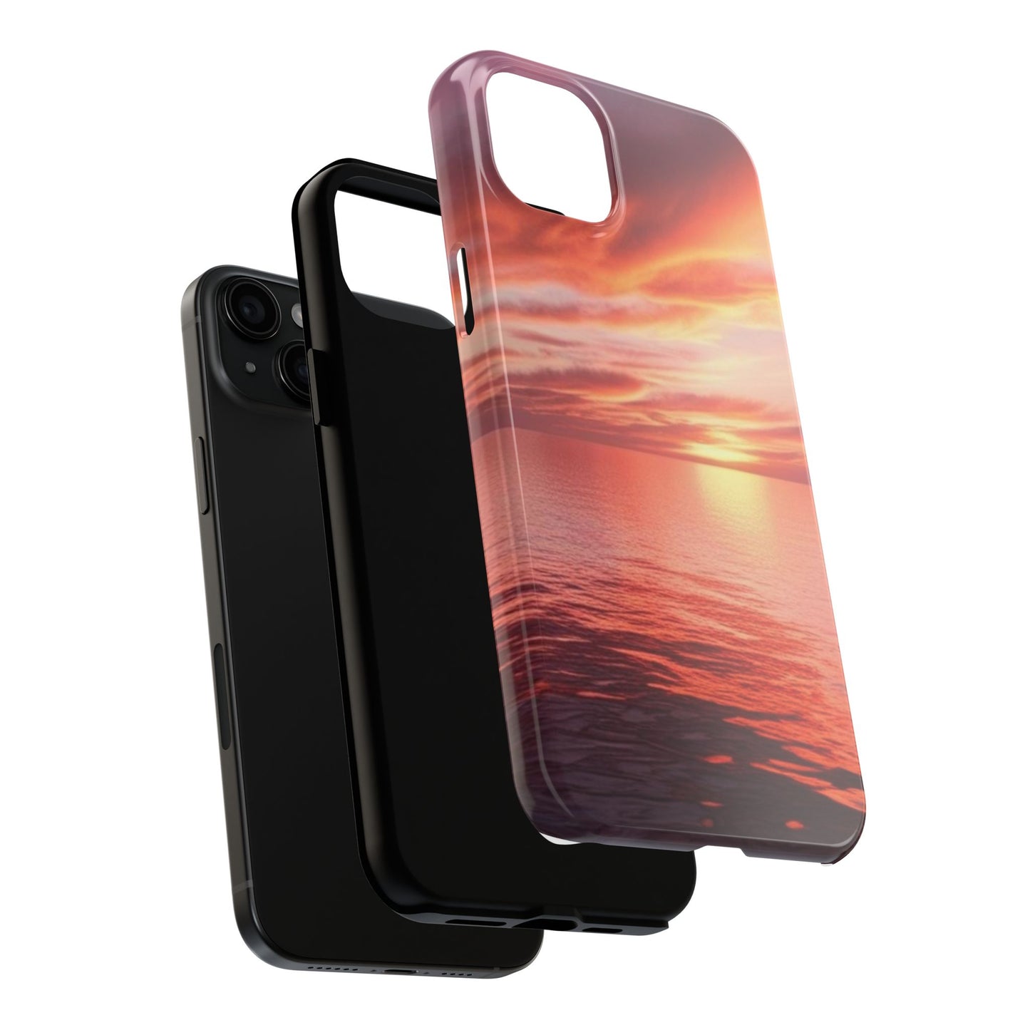 Sunset Serenity Tough Phone Cases - Durable Protection for Nature Lovers